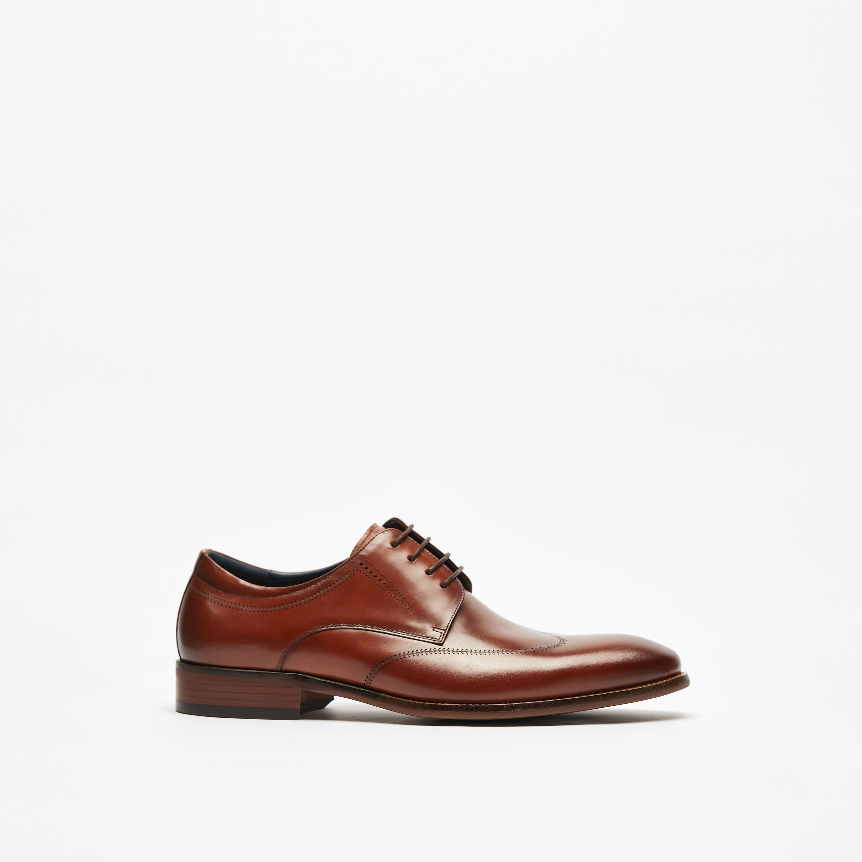 Mens tan hot sale derby shoes