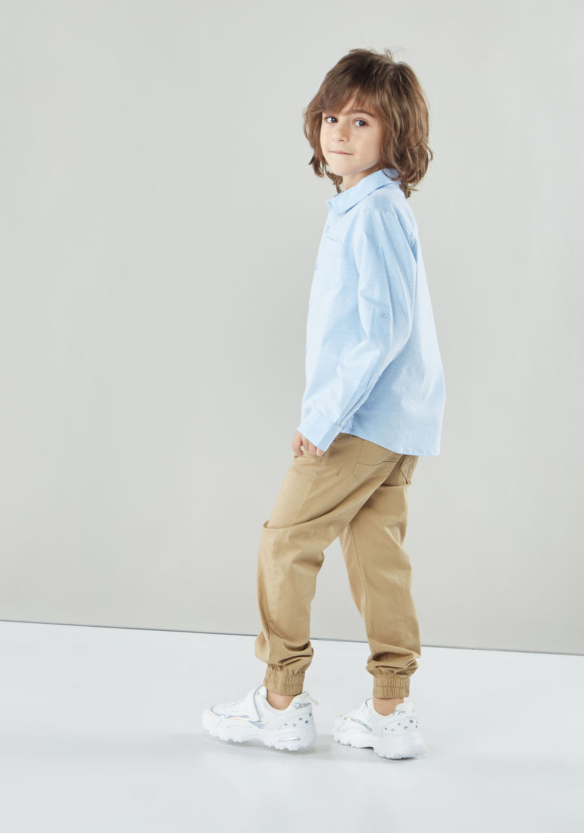 Juniors Full Length Pants with Pocket Detail-Pants-image-1