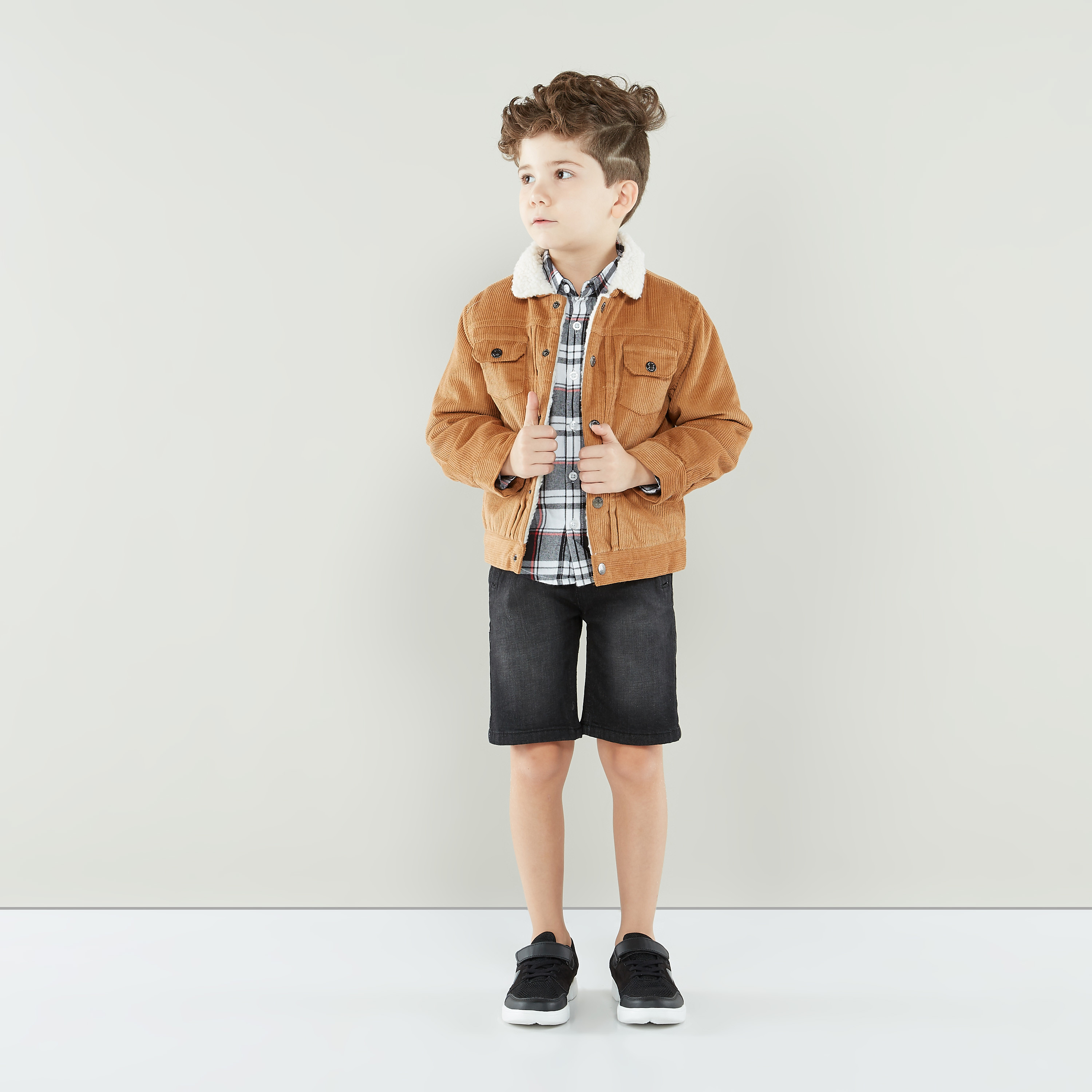 Juniors Solid Heavy Jacket with Long Sleeves-boys-clothing-jacketsandcoats-image-6