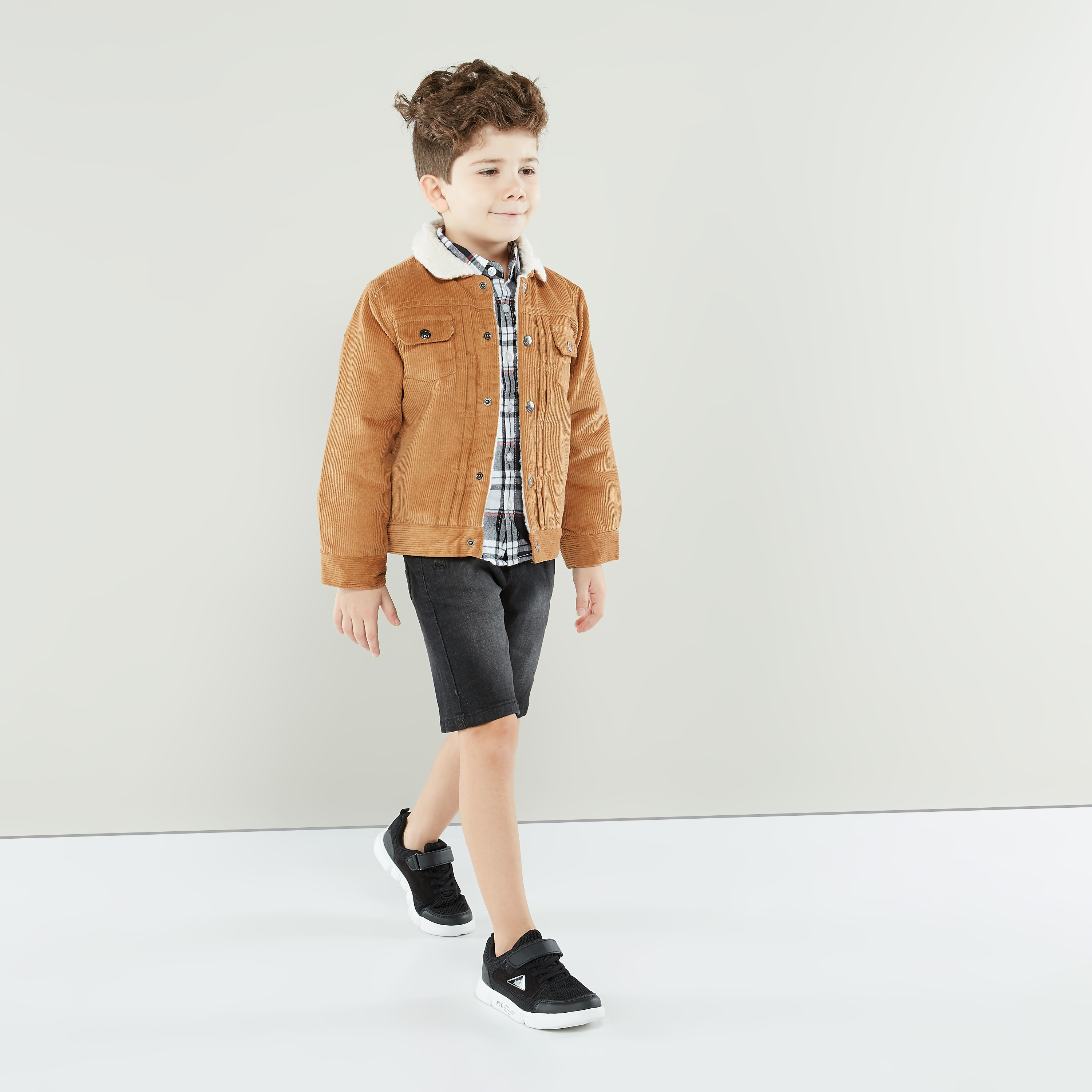 Juniors Solid Heavy Jacket with Long Sleeves-boys-clothing-jacketsandcoats-image-5