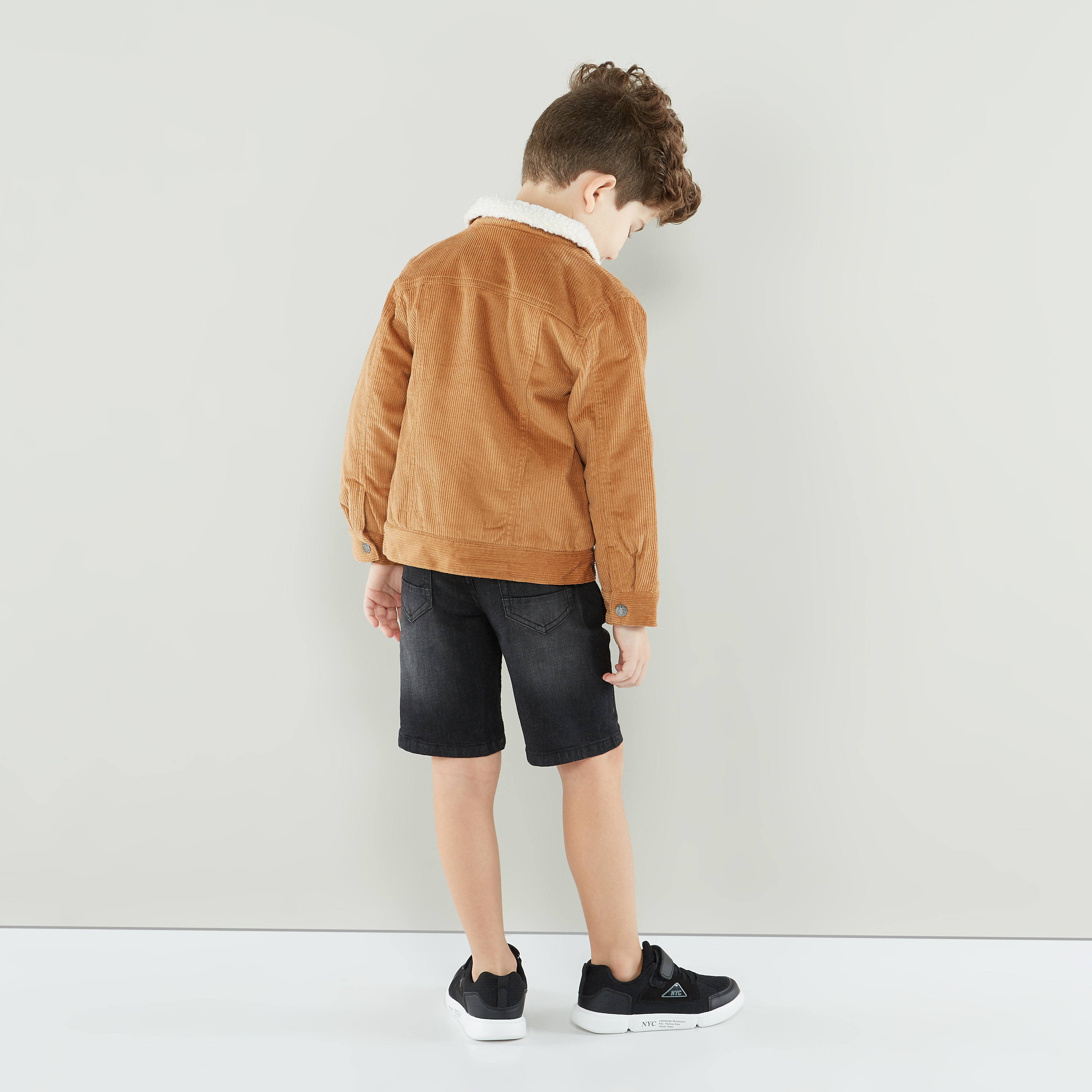 Juniors Solid Heavy Jacket with Long Sleeves-boys-clothing-jacketsandcoats-image-7