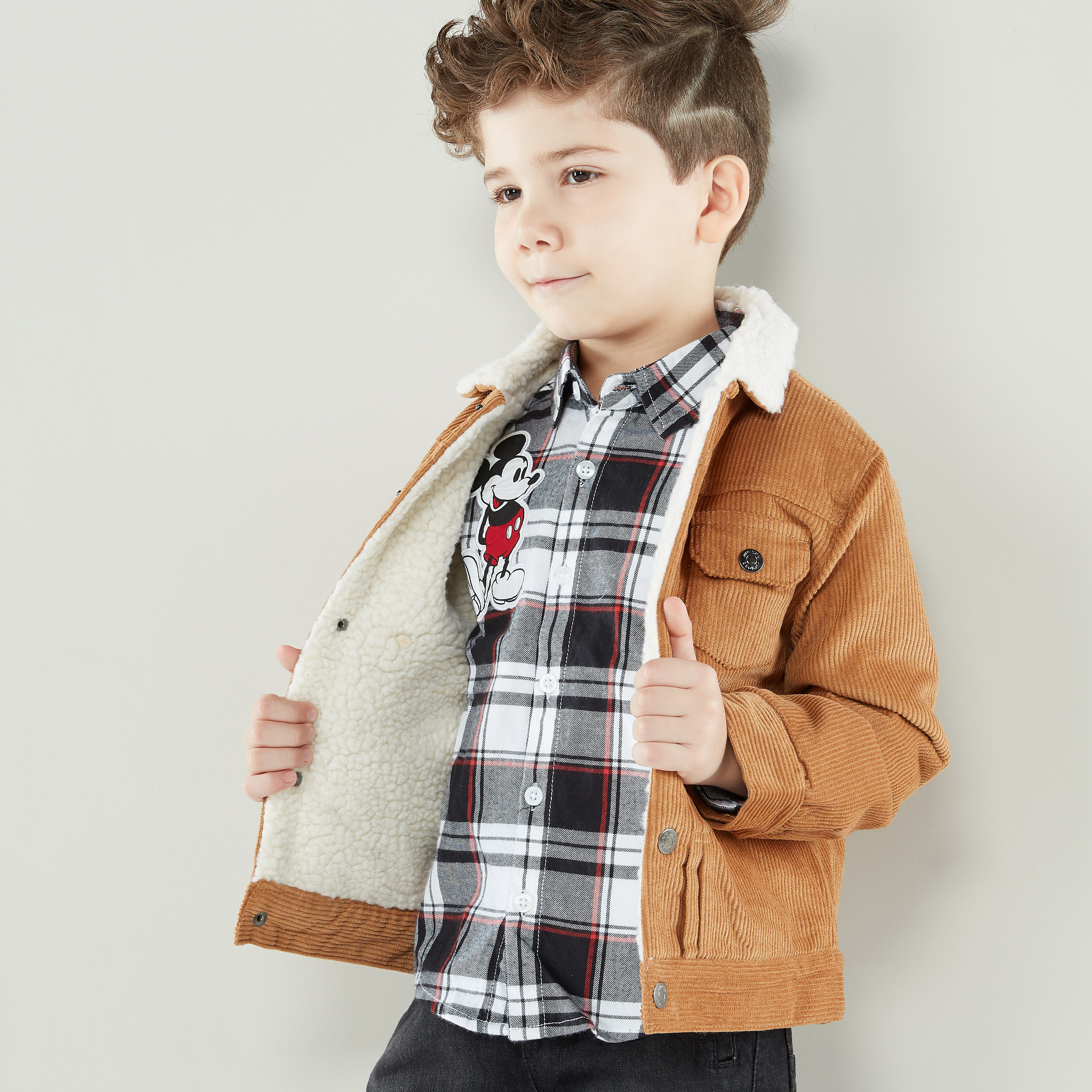 Juniors Solid Heavy Jacket with Long Sleeves-boys-clothing-jacketsandcoats-image-8