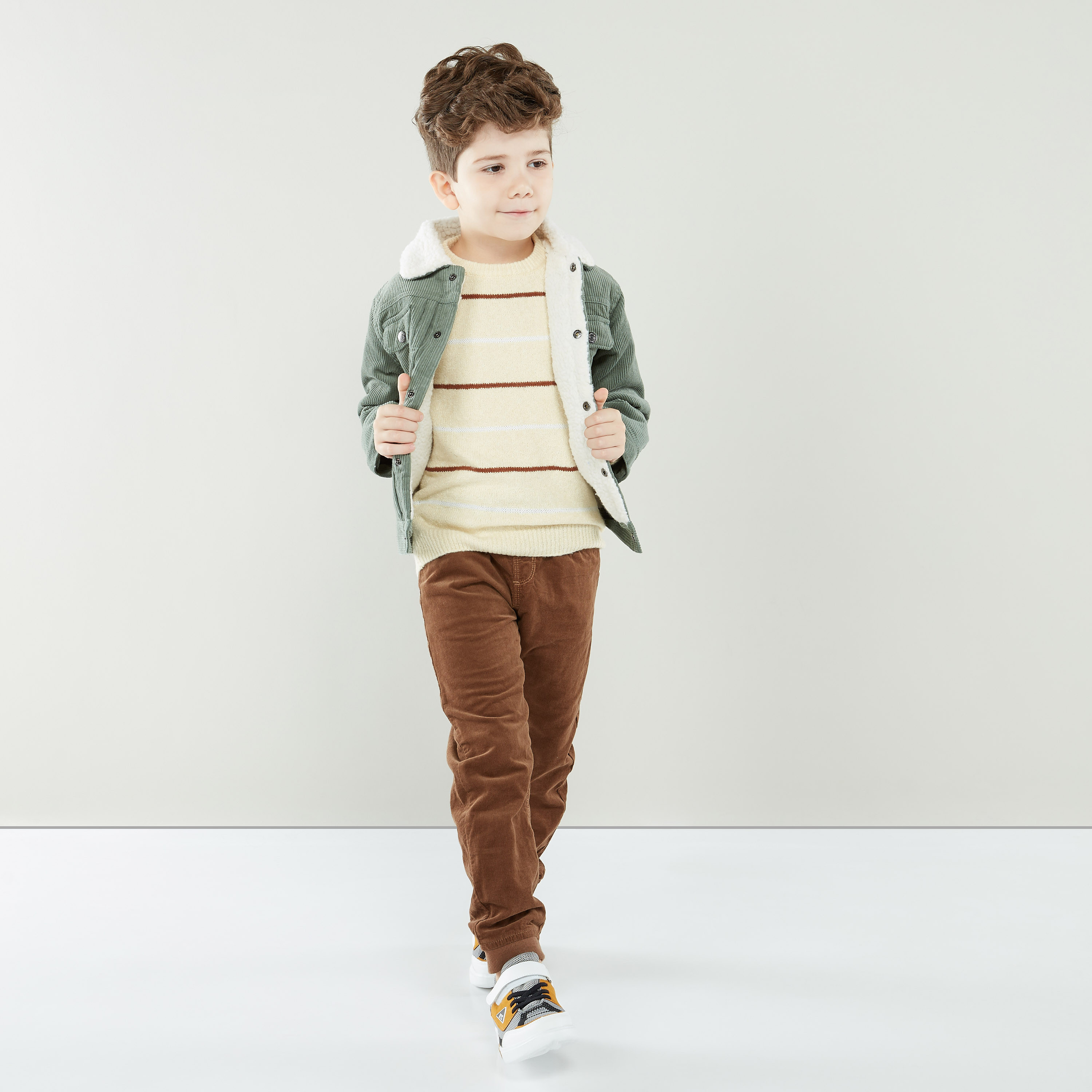 Juniors Solid Heavy Jacket with Long Sleeves-boys-clothing-jacketsandcoats-image-3