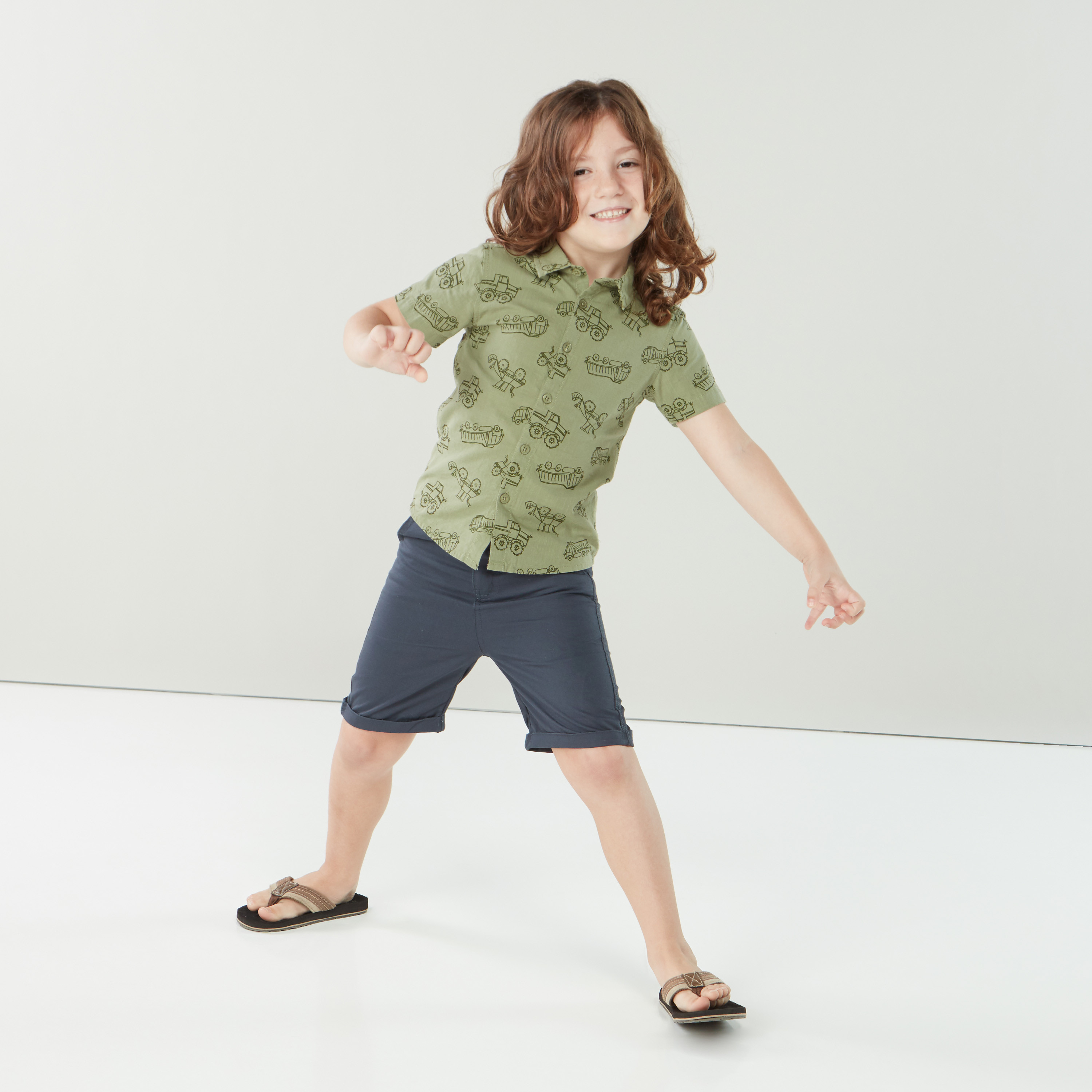 Buy Junior Printed Shirt and Shorts Set Online Mothercare Bahrain