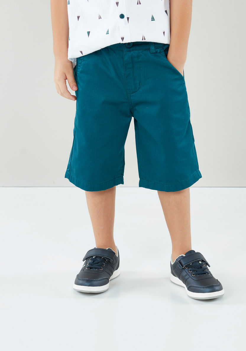 Juniors Printed Shirt with Short Sleeves and Shorts-Clothes Sets-image-4
