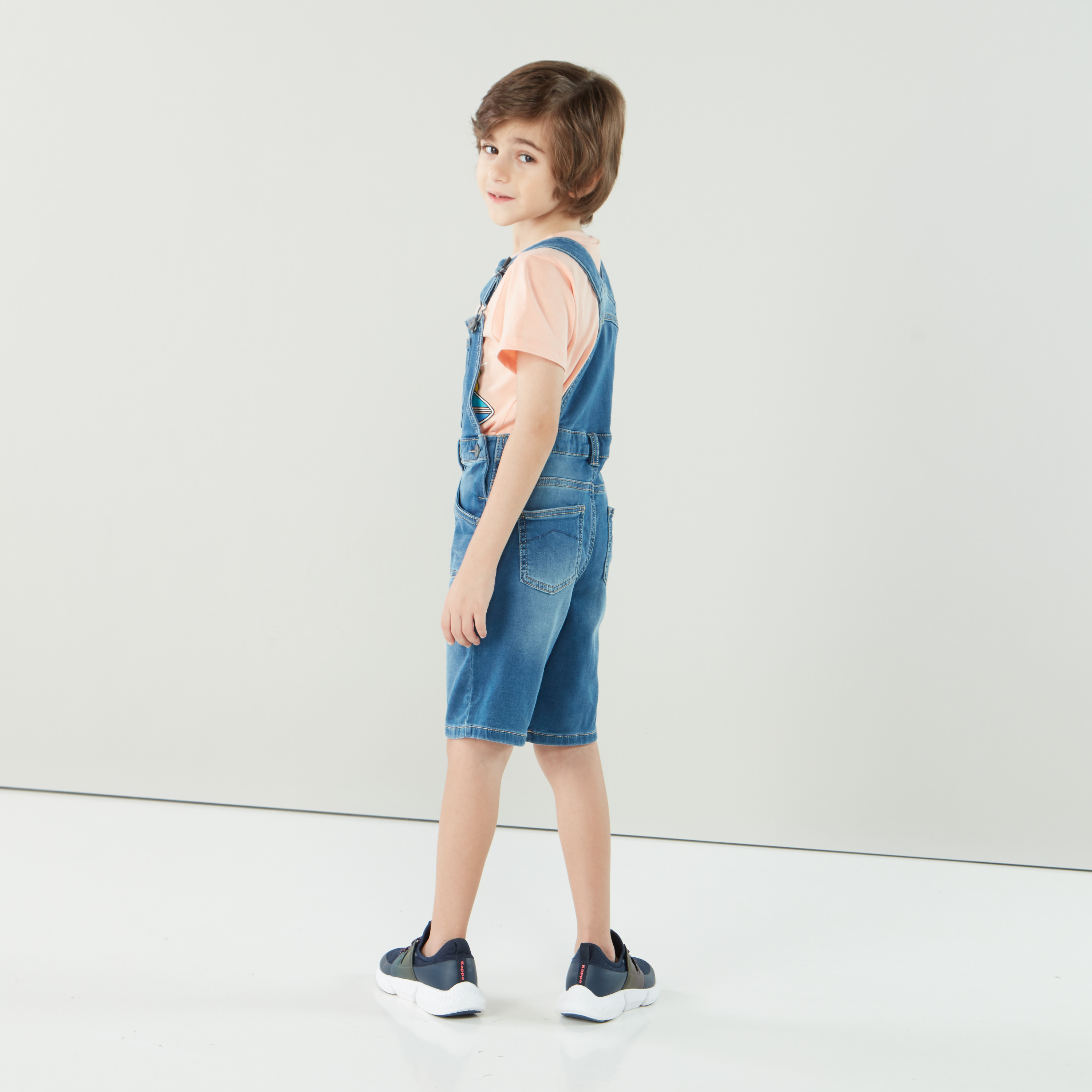 Boys denim dungaree on sale shorts