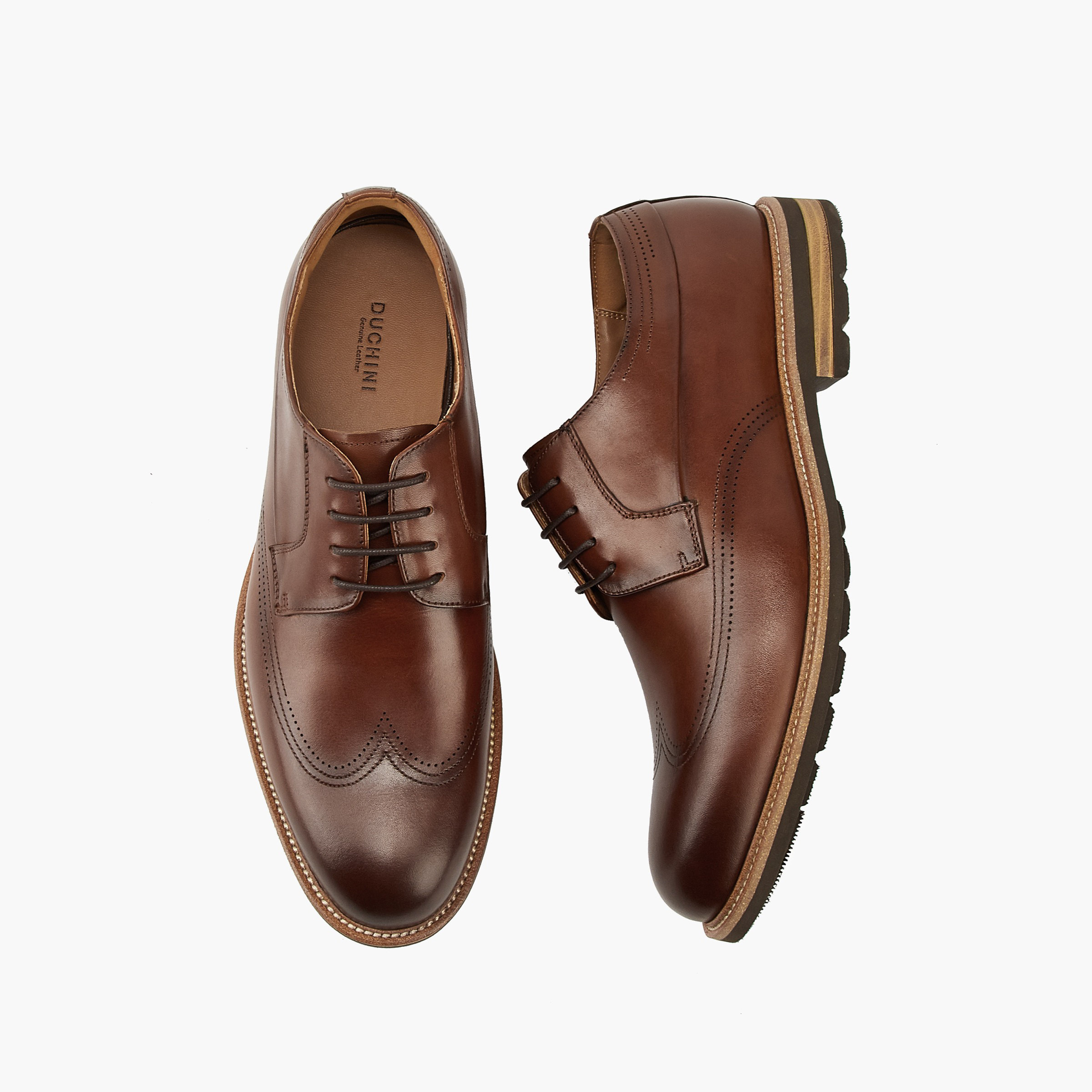 Duchini Men's Leather Solid Lace-Up Derby Shoes-men-shoes-formalshoes-image-1