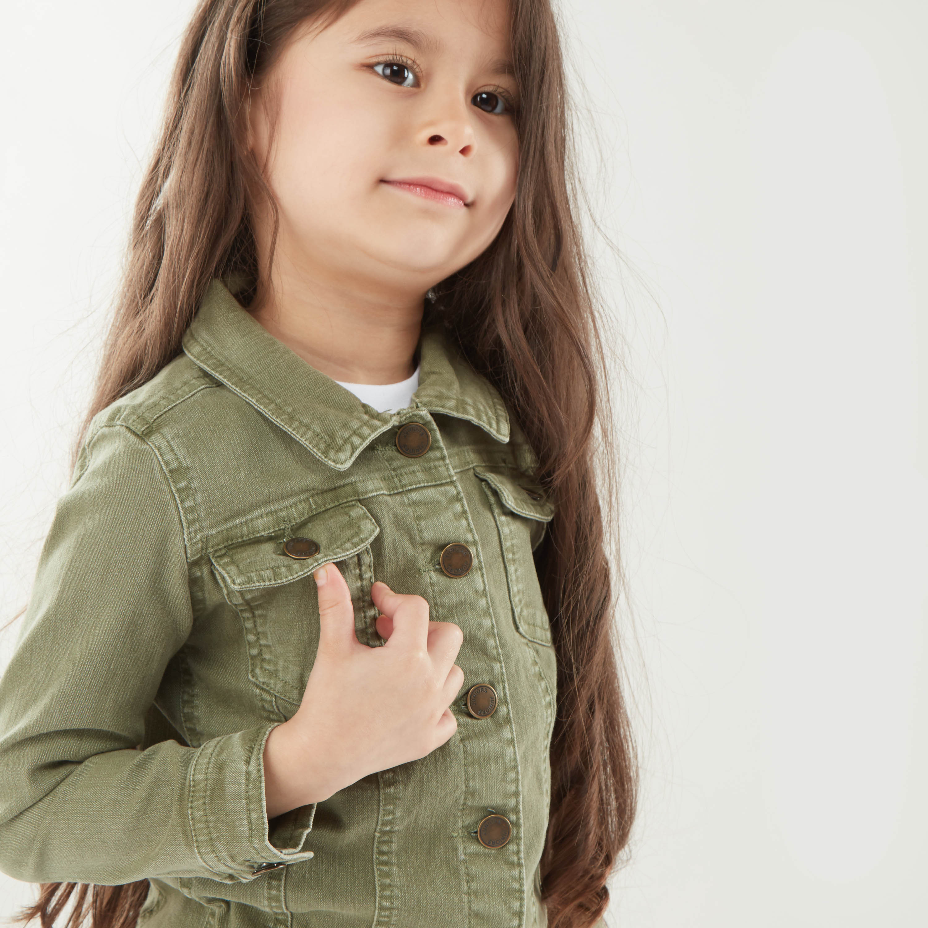 Shop Juniors Denim Jacket with Button 