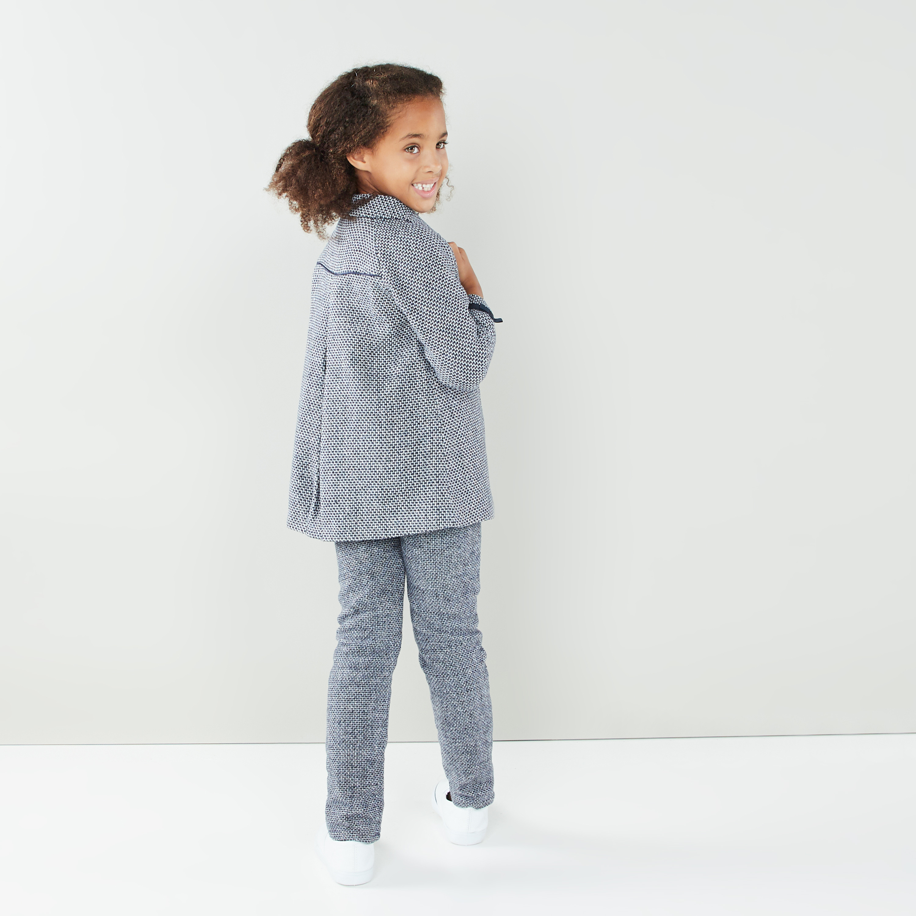 Eligo Textured Jacket with Long Sleeves and Button Closure-baby-girls-clothing-winterwear-jacketsandcoats-image-4