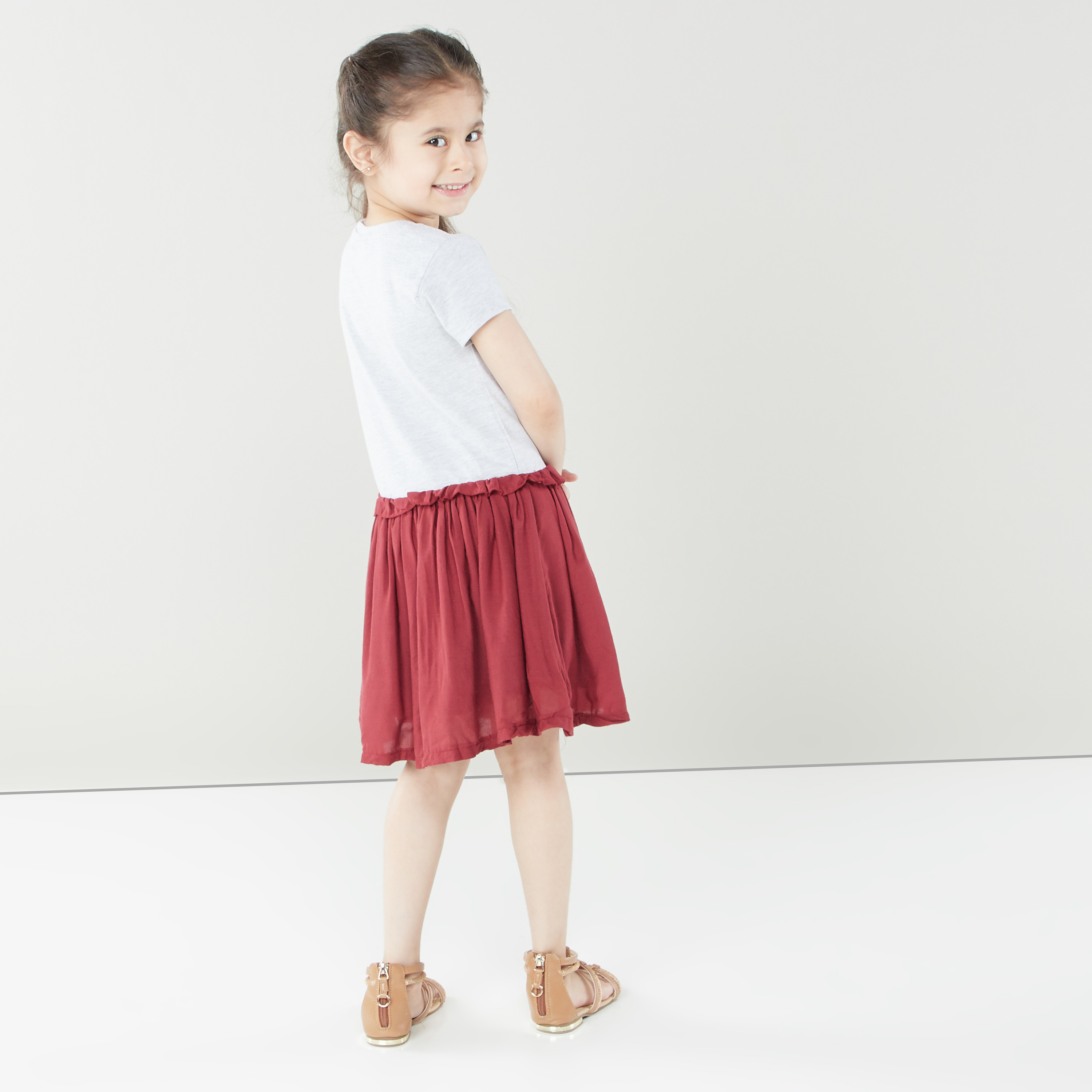 فستان بطبعات ميكي و ميني ماوس من ديزني-girls-clothing-dressesandjumpsuits-image-4