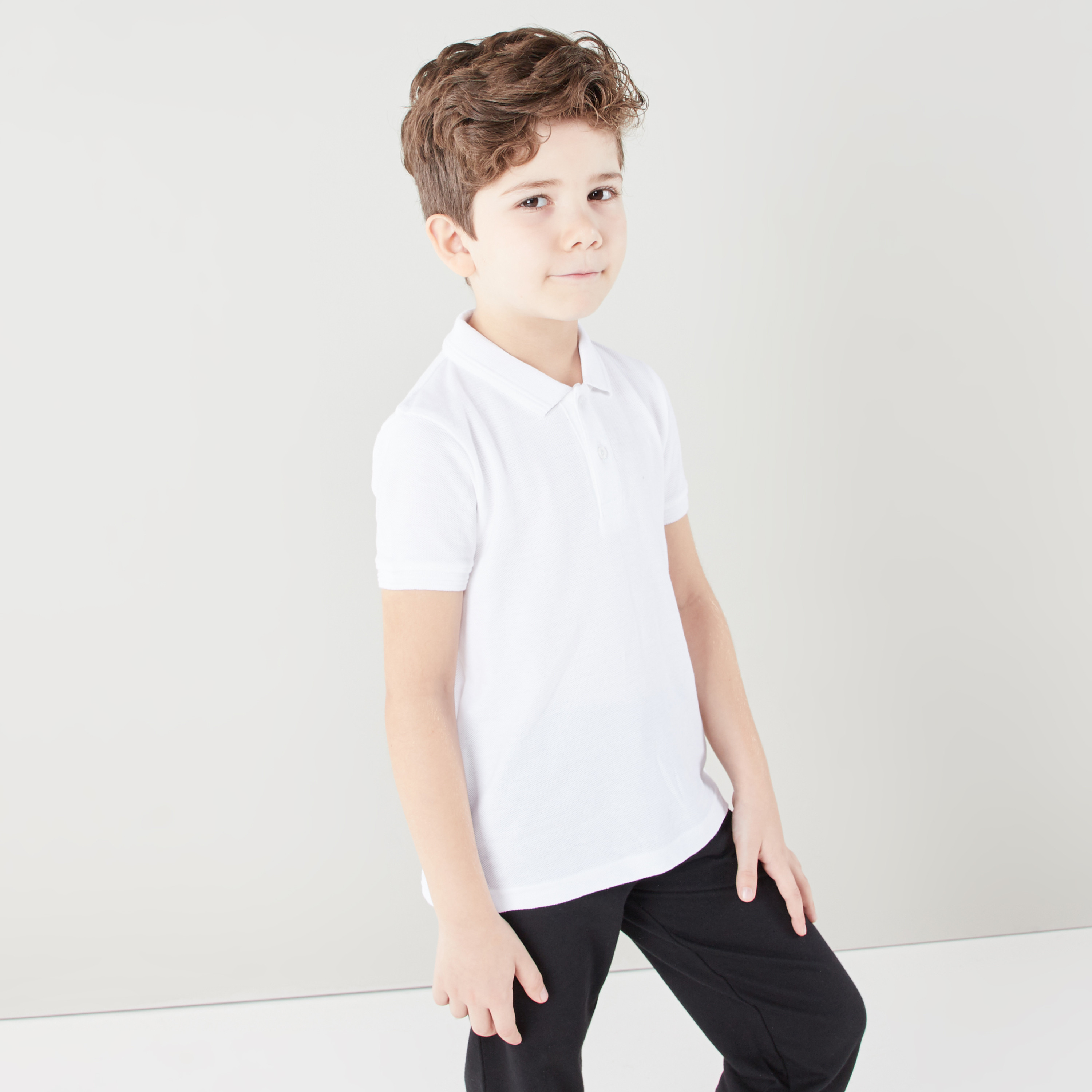 Boys polo neck tops hotsell