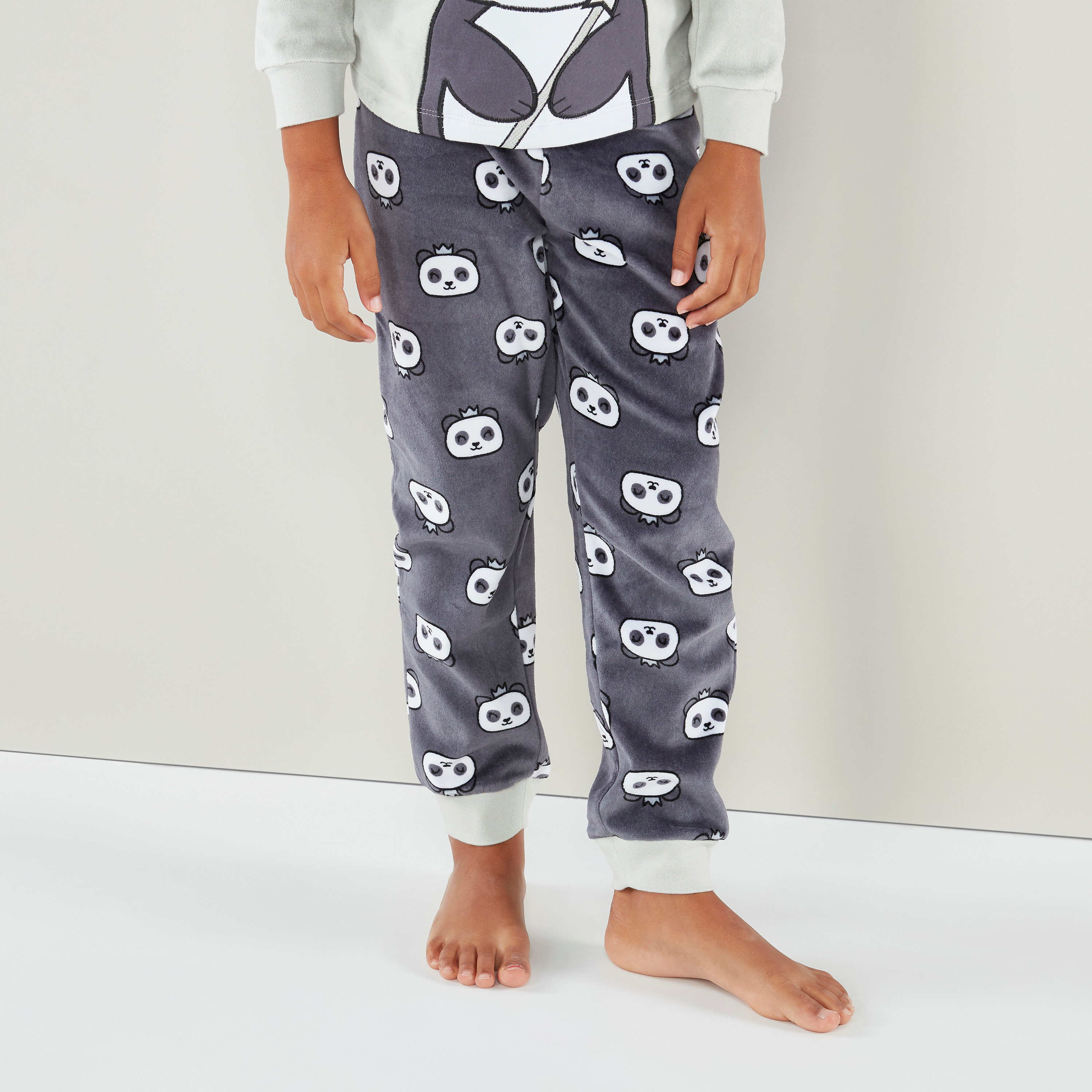طقم بيجاما قطن برقبة مستديرة وأكمام طويلة وطبعات من جونيورز-girls-clothing-nightwear-image-4