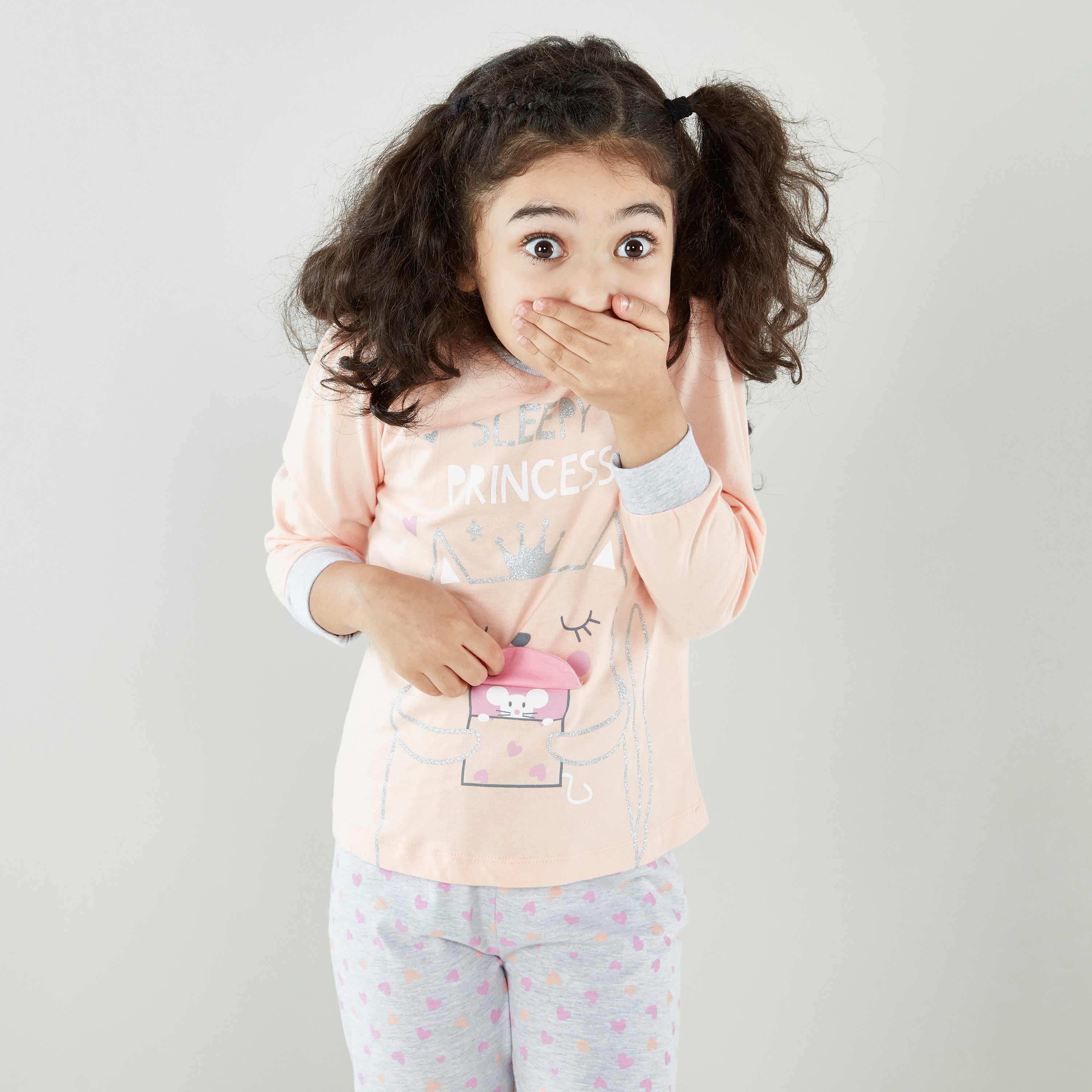 Juniors Printed Round Neck T-shirt with Full Length Jog Pants-boys-clothing-setsandcoords-image-3