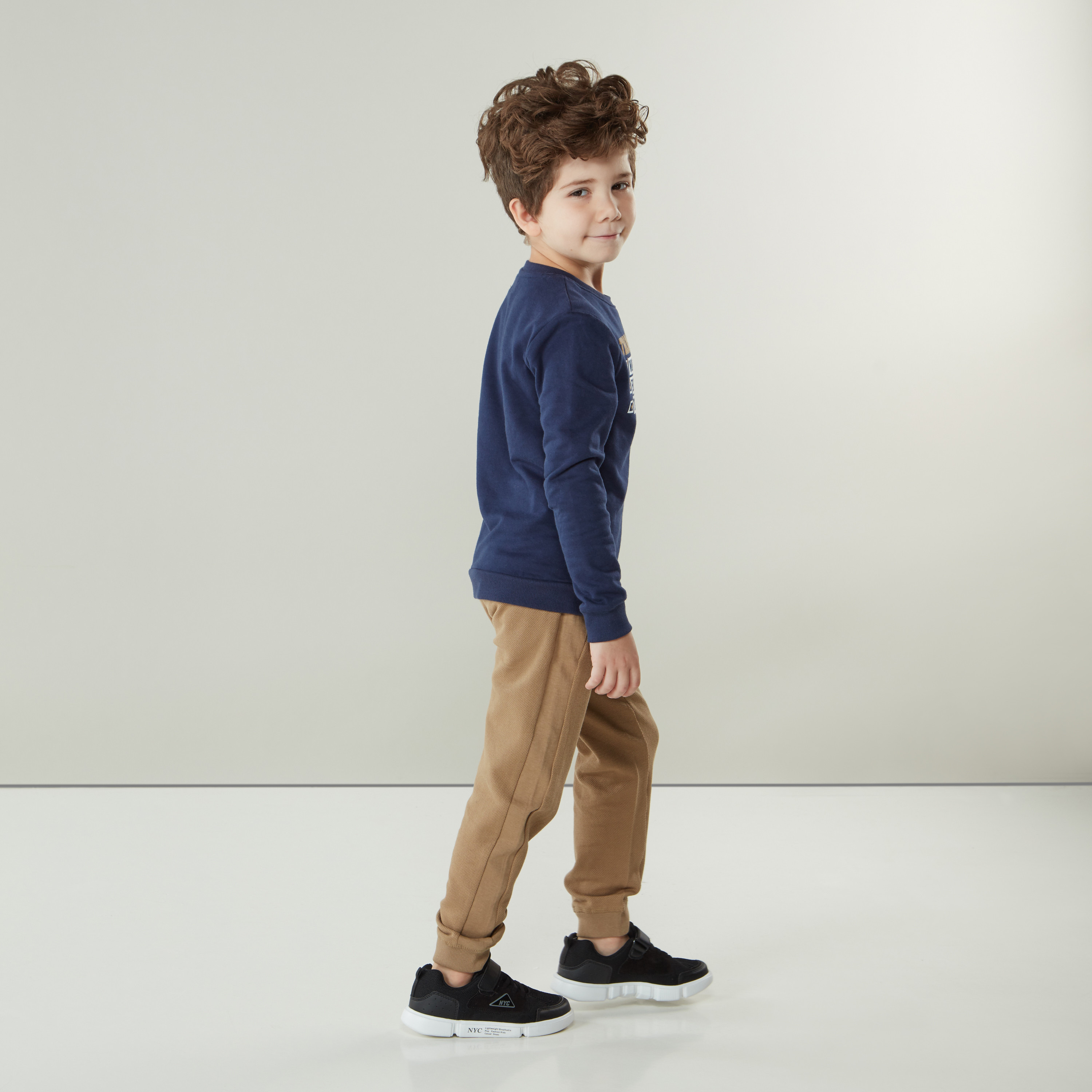 Eligo Full Length Textured Jog Pants with Side Tape Detail-boys-clothing-bottoms-joggersandtrackpants-image-6