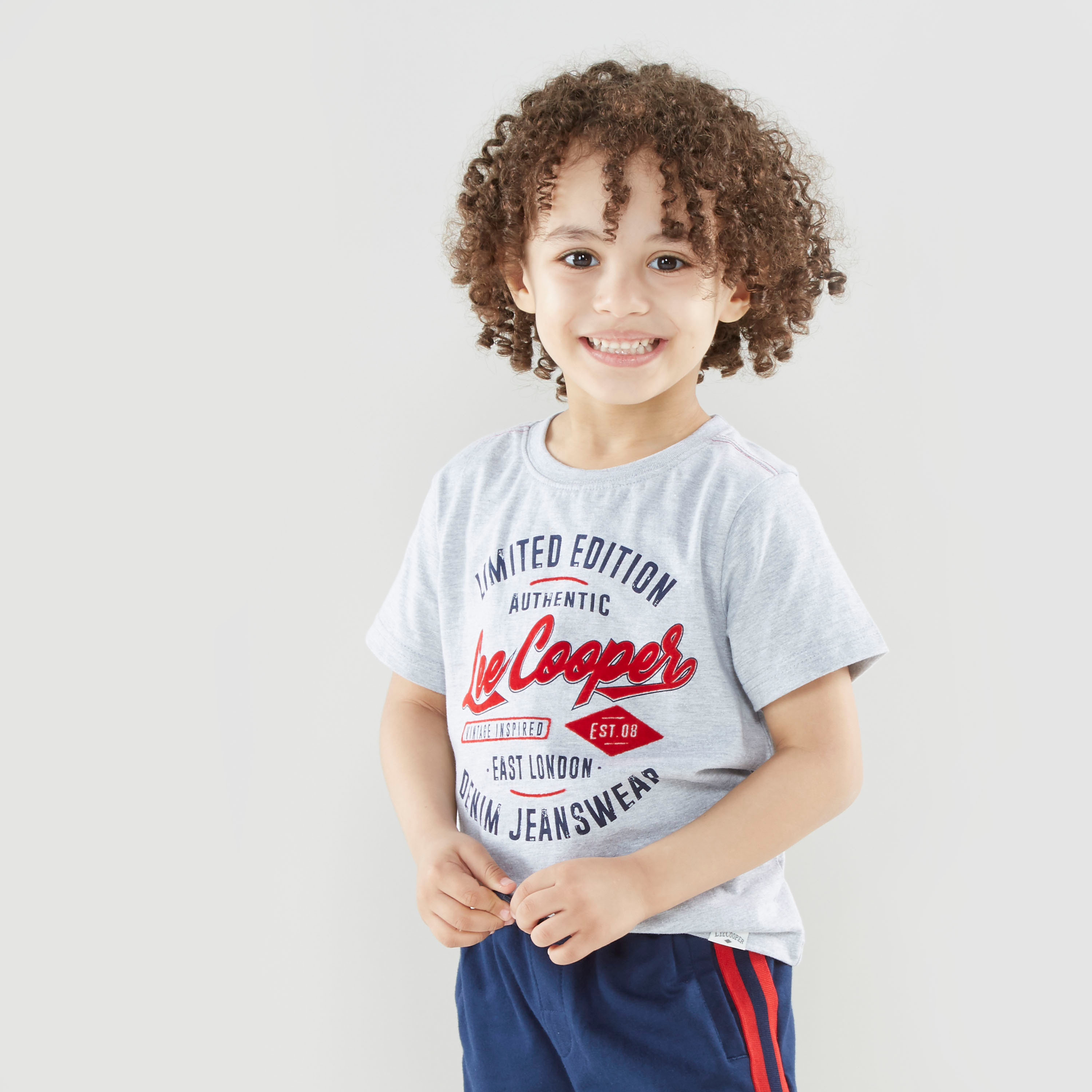 Lee Cooper Jungen T-Shirt – Kurzarm, Klassisches Basic Für Den Sommer