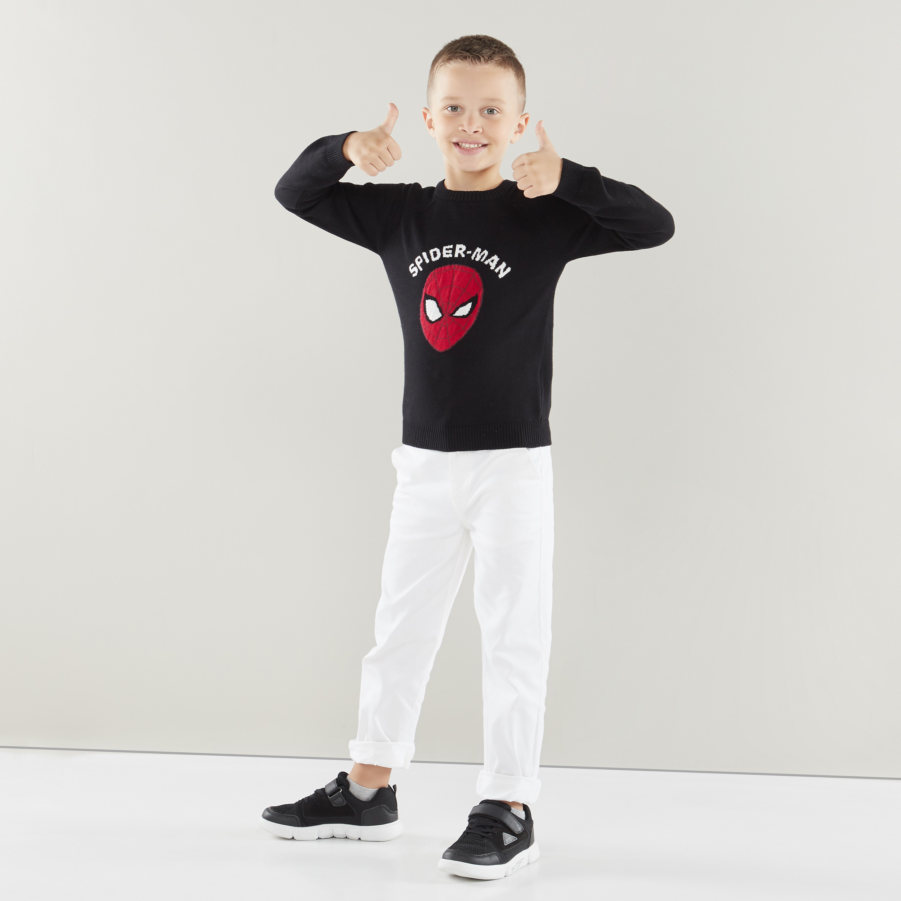Marvel Spider-Man Pullover with Long Sleeves-boys-clothing-jumpersandcardigans-image-2