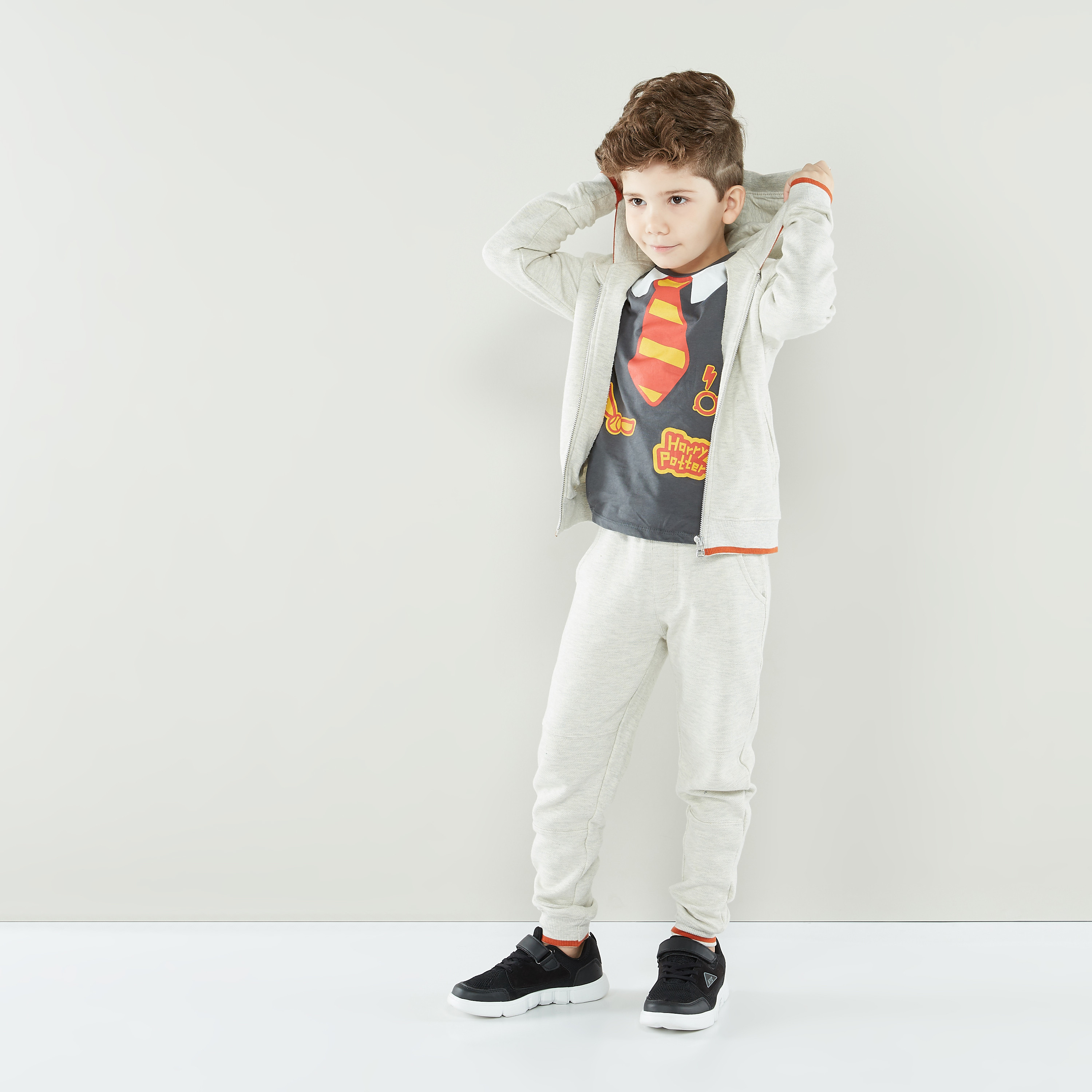 Iconic Fashion Category Plain Jacket with Hood and Long Sleeves-boys-clothing-jacketsandcoats-image-3