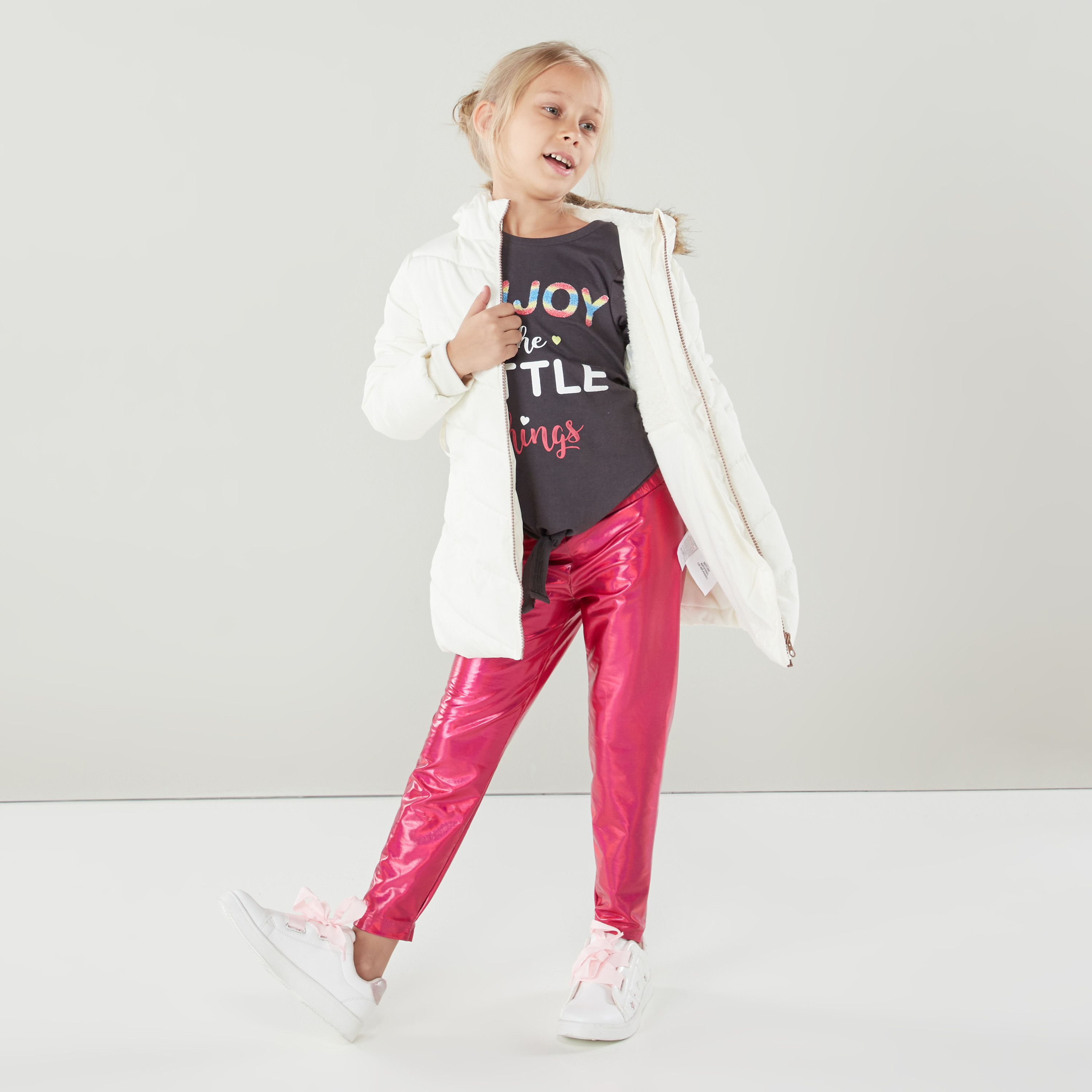 بنطال ليقنز طويل مع خصر مطّاطي من جونيورز.-girls-clothing-bottoms-leggings-image-1
