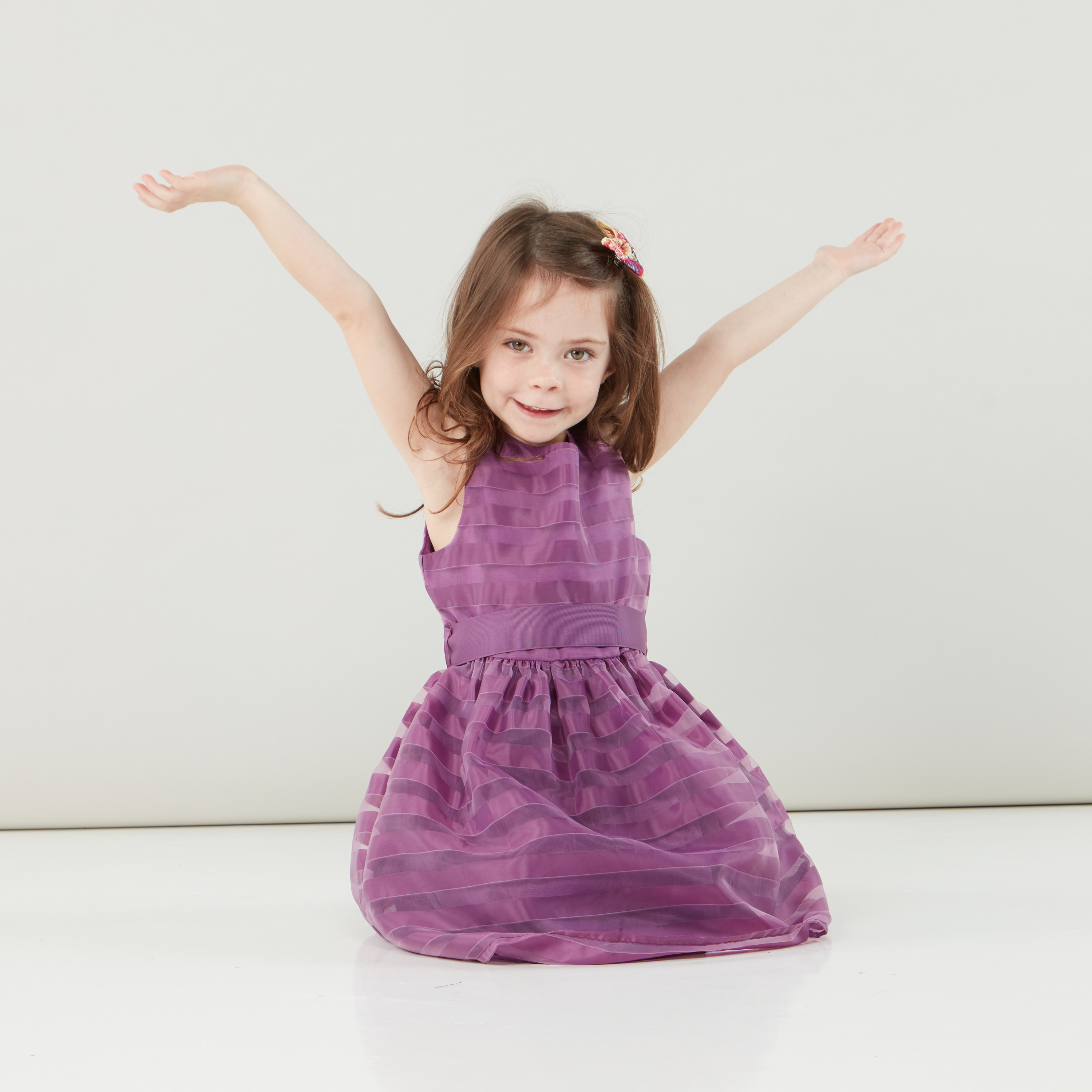 فستان مخطط  بدون أكمام وبياقة مستديرة من جونيورز-girls-clothing-dressesandjumpsuits-image-6