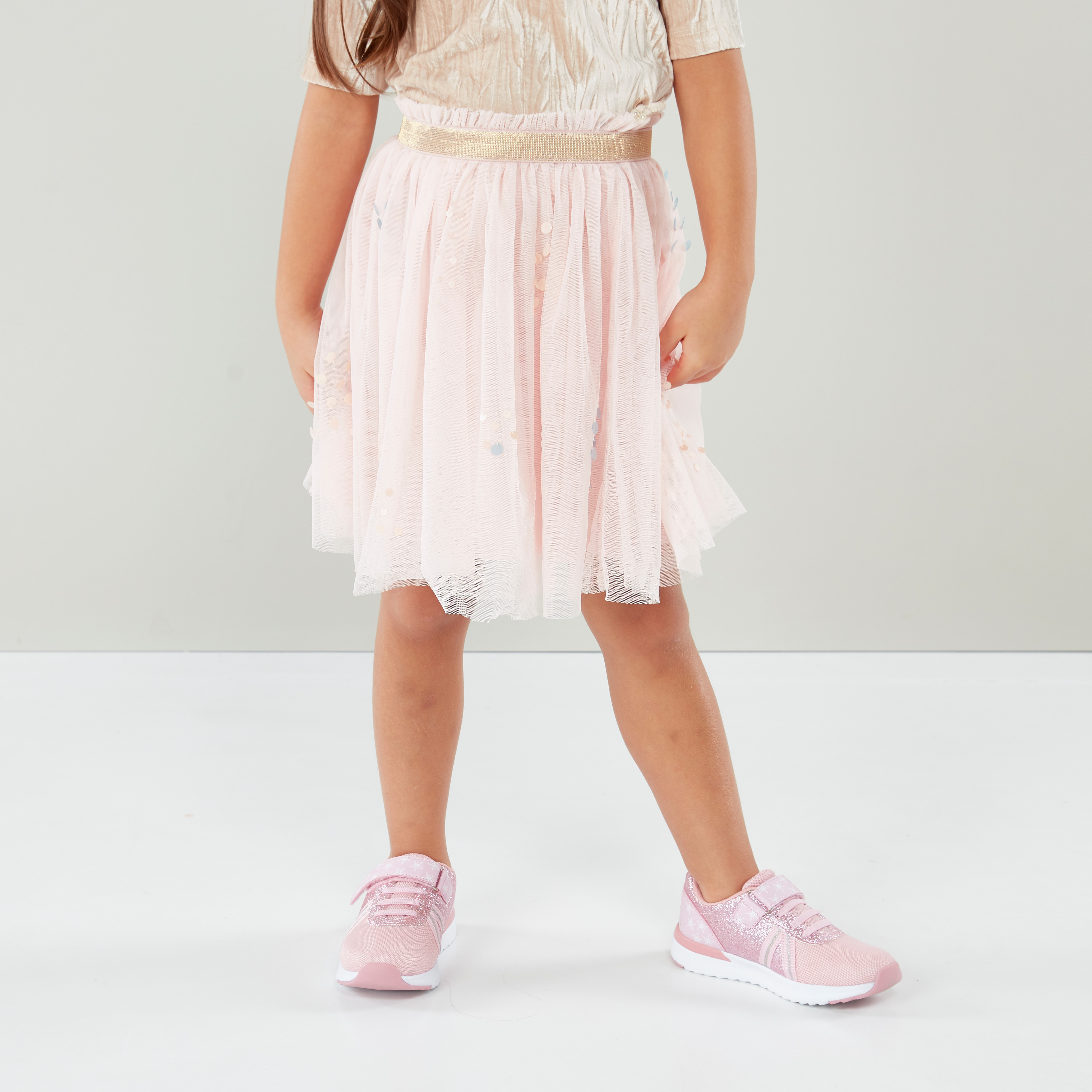 Eligo Blush Garden Textured Top and Skirt Set-girls-clothing-setsandcoords-image-2