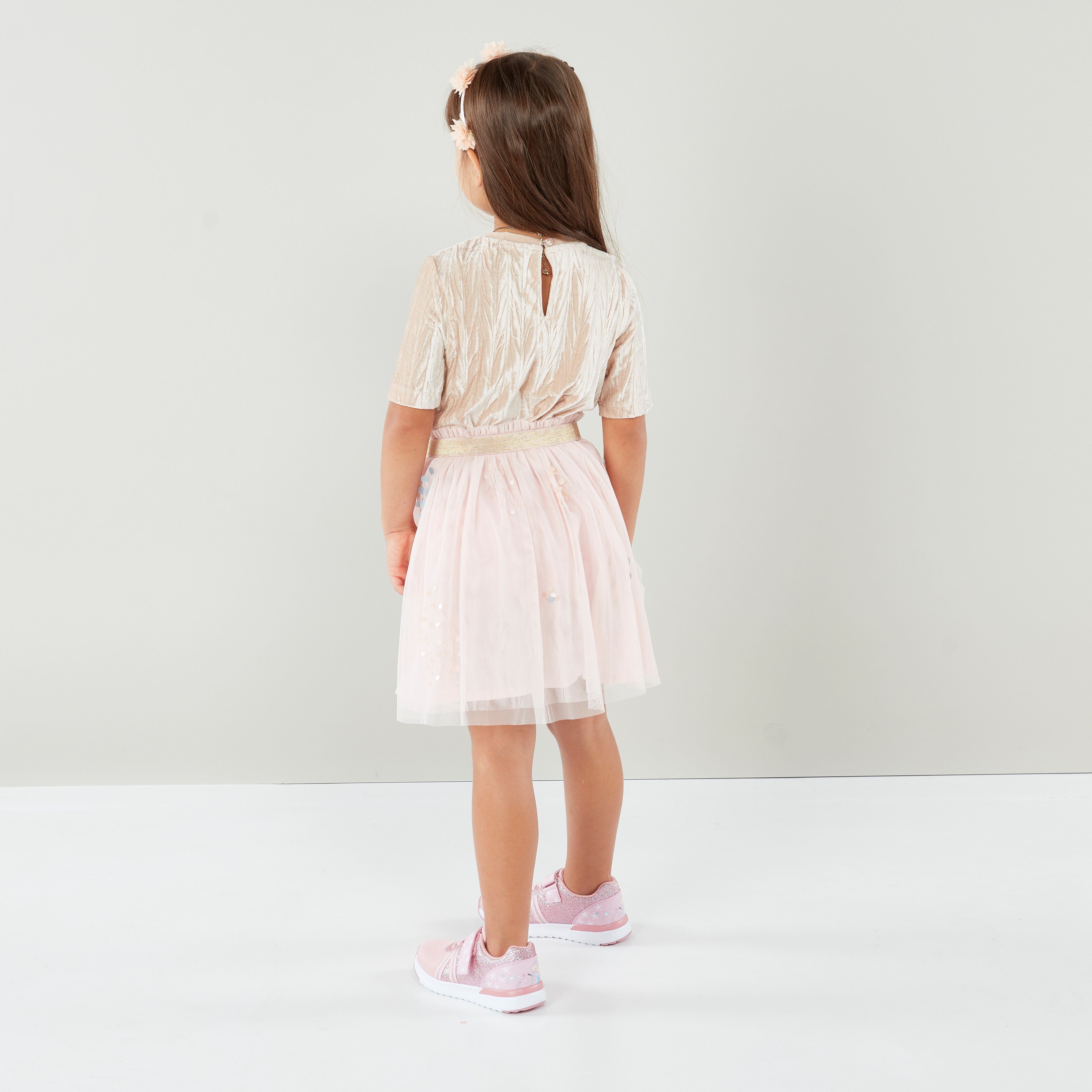 Eligo Blush Garden Textured Top and Skirt Set-girls-clothing-setsandcoords-image-3