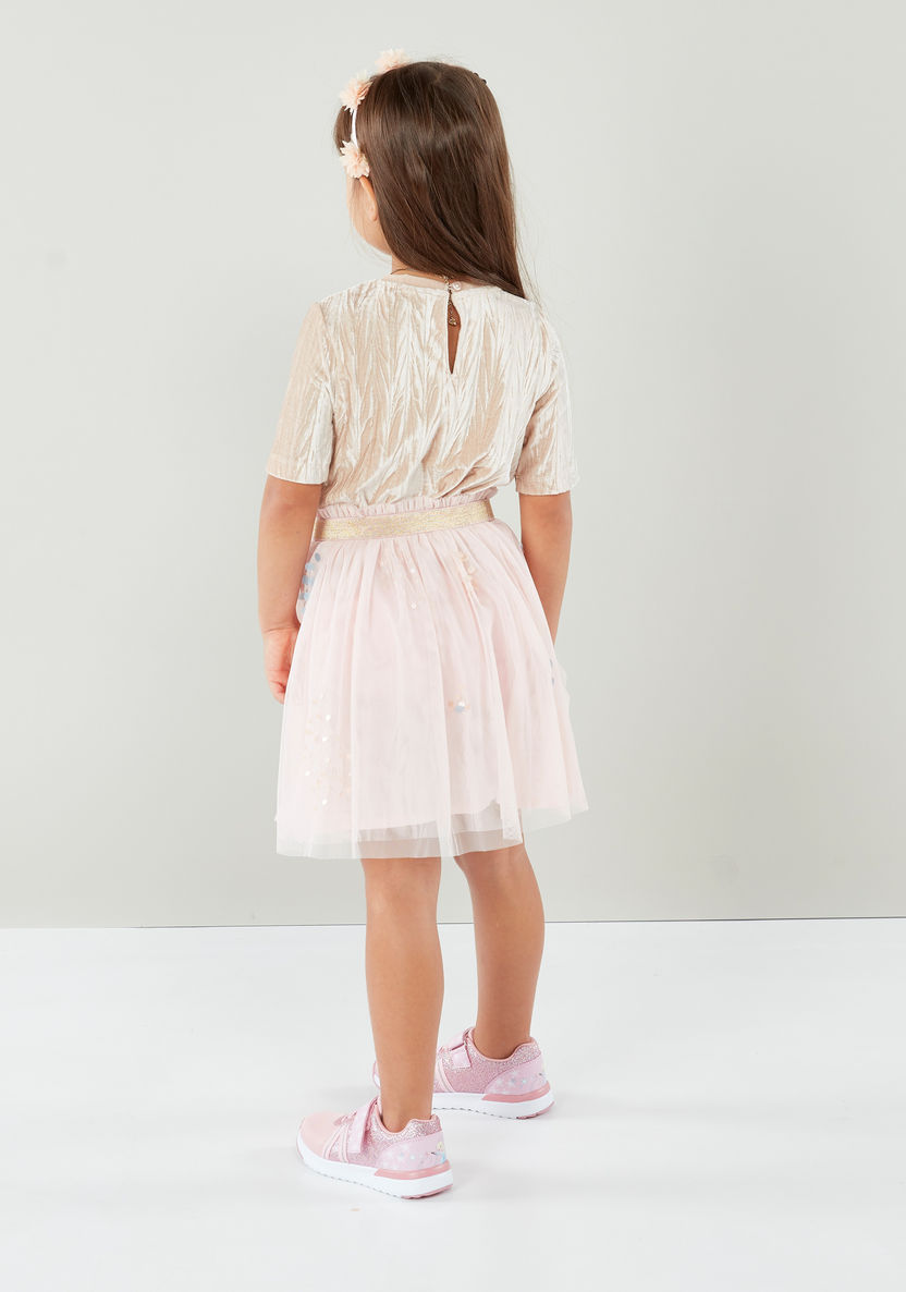 Eligo Blush Garden Textured Top and Skirt Set-Clothes Sets-image-2