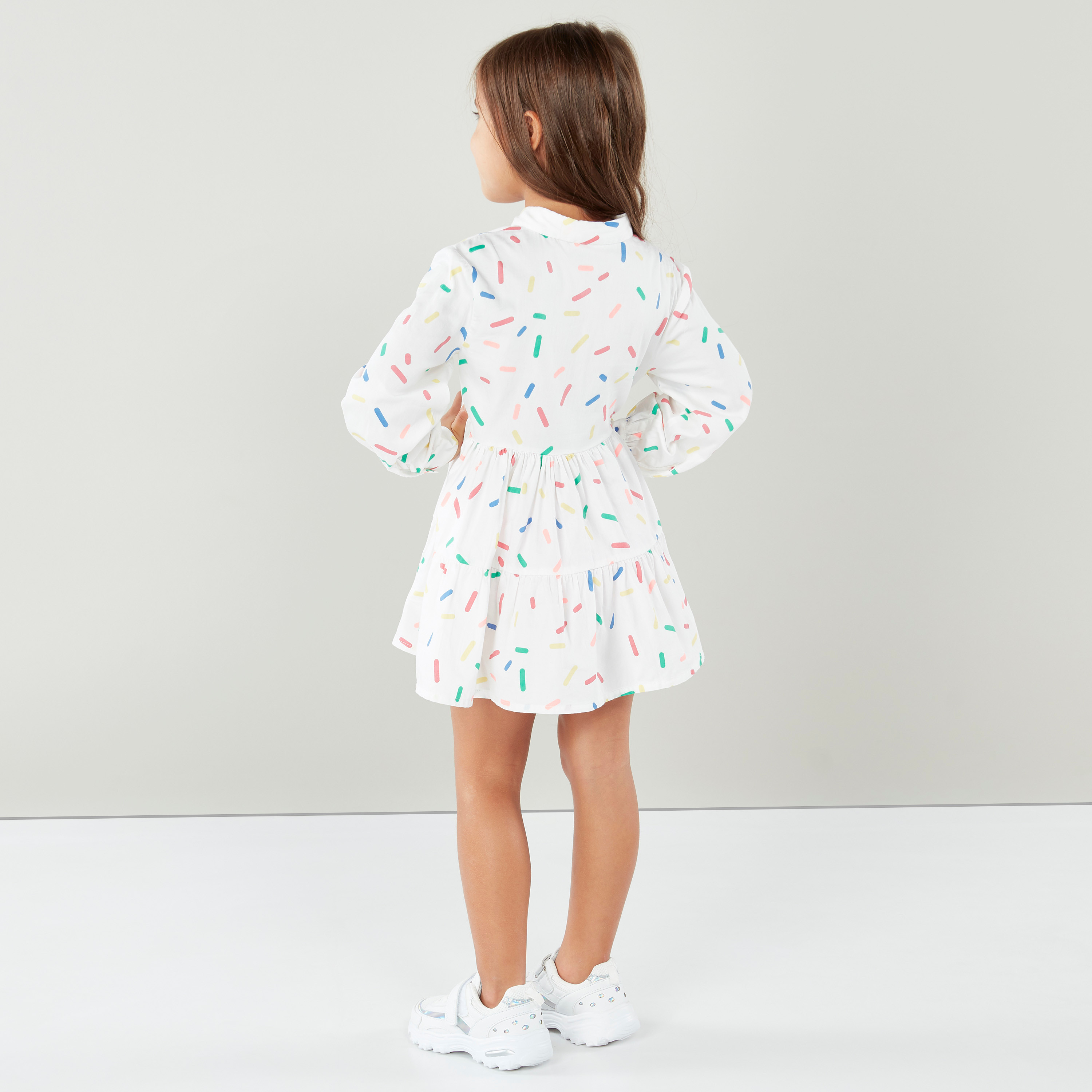 فستان قميص بأكمام طويلة  وطبعات من بوسيني-girls-clothing-blousesandshirts-image-3