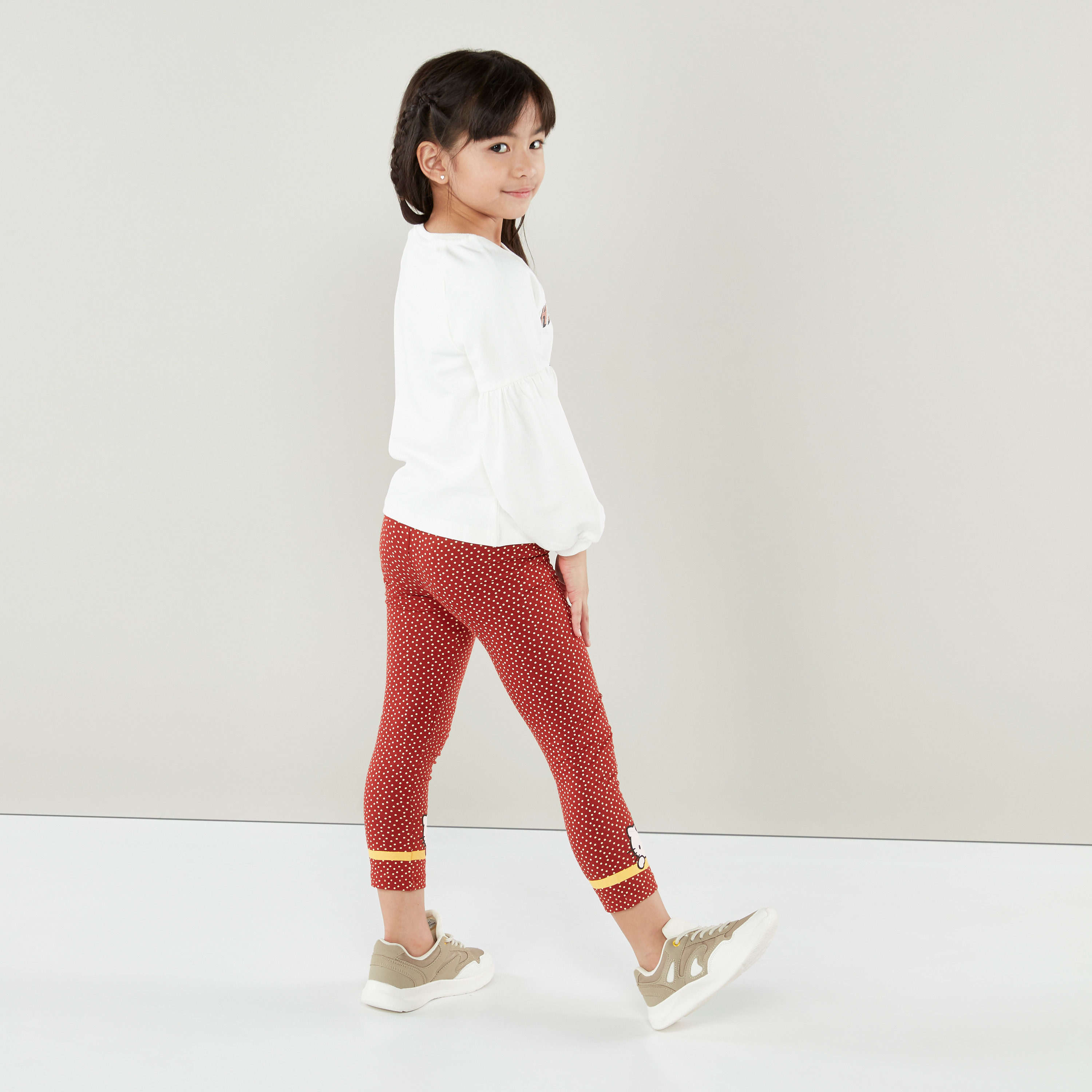 بلوزة بأكمام طويلة وطبعات هالو كيتي من سانريو-girls-clothing-jumpersandcardigans-image-3
