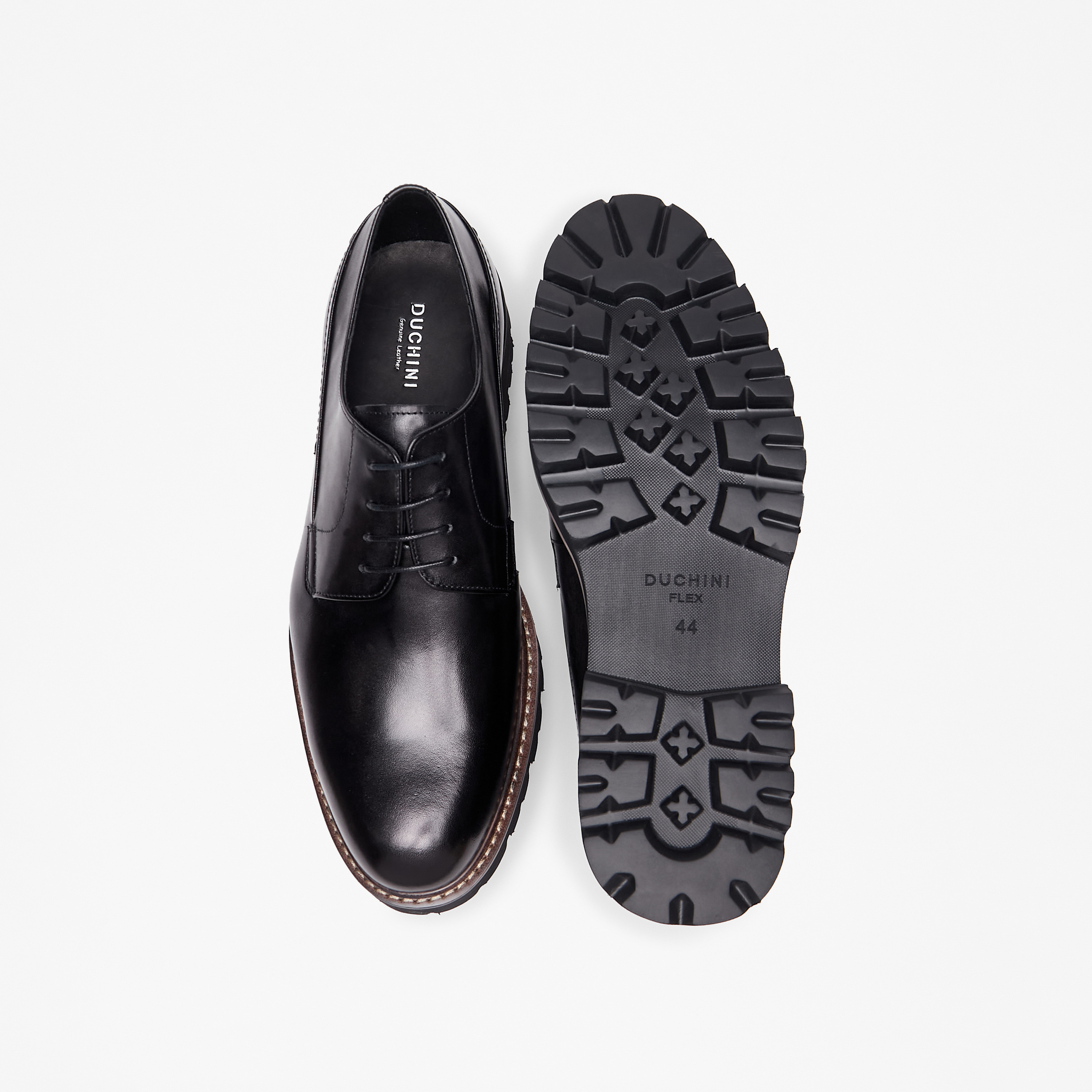 Duchini Men's Solid Lace-Up Derby Shoes-men-shoes-formalshoes-image-4