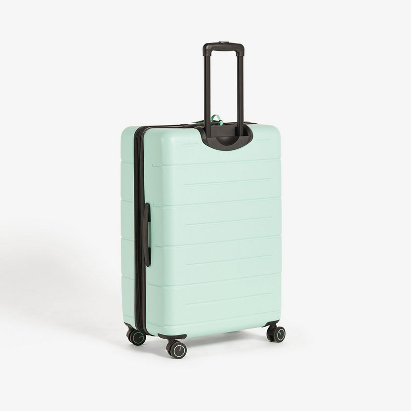 WAVE Textured Hardcase Luggage Trolley Bag with Retractable Handle-Luggage-image-3