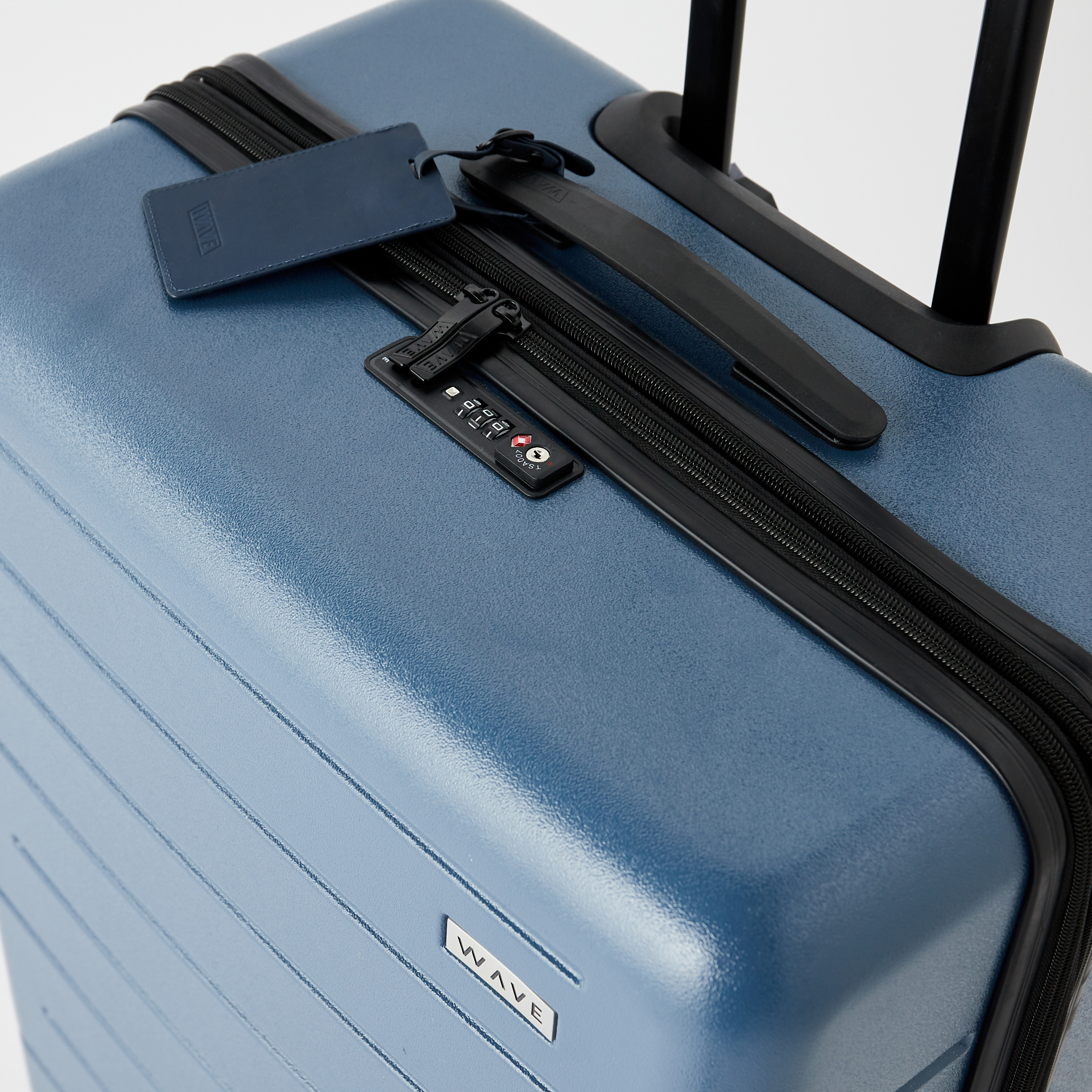WAVE Textured Hardcase Luggage Trolley with Retractable Handle - 28 inches Check-In Bag-travel-luggagesandbags-luggage-image-4