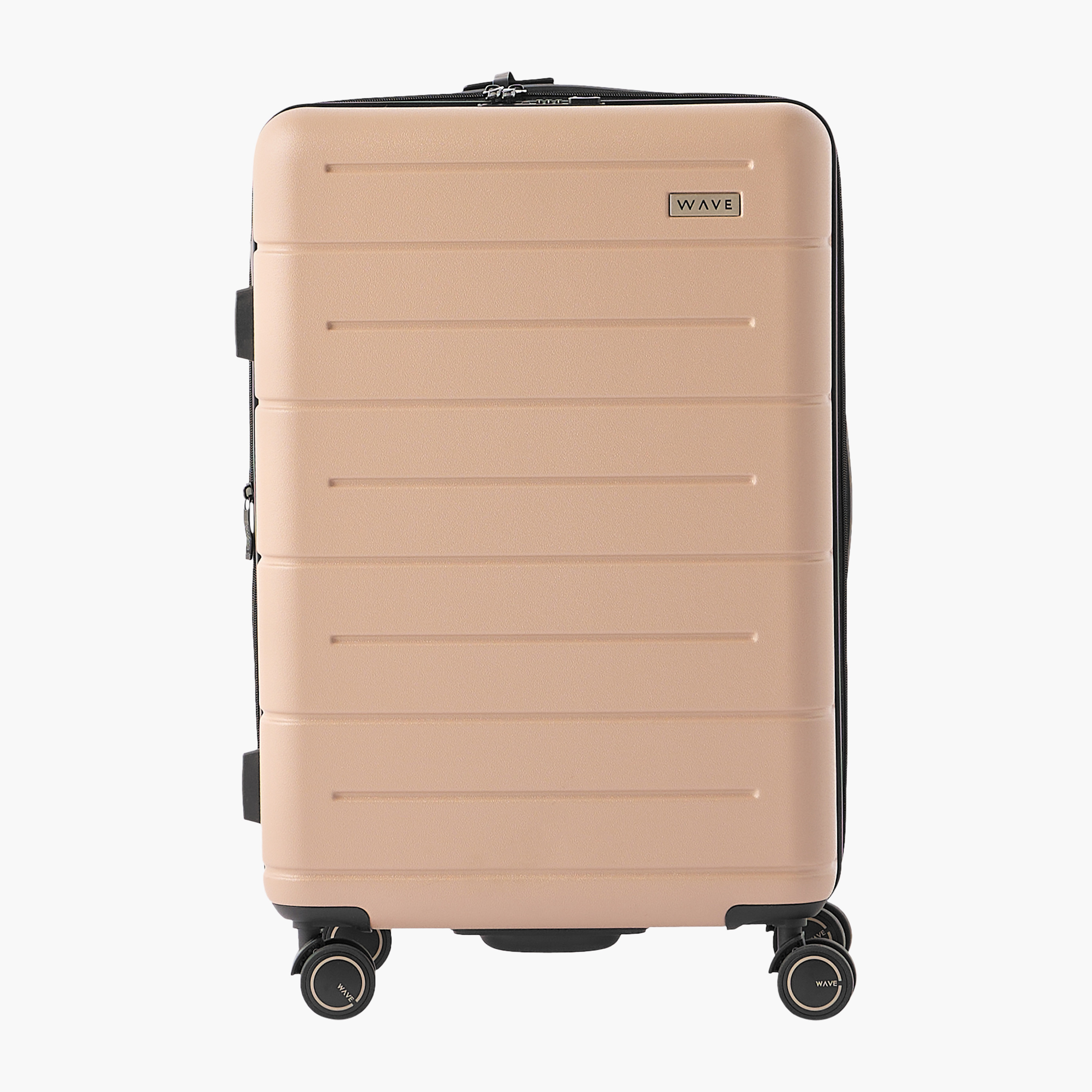 WAVE Textured Hardcase Luggage Trolley with Retractable Handle - 24 inches Check-in Bag-travel-luggagesandbags-luggage-image-2