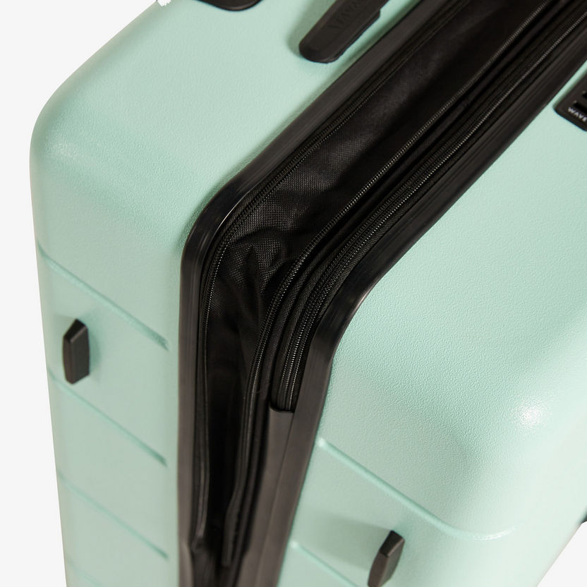 WAVE Textured Hardcase Luggage Trolley Bag with Retractable Handle-Luggage-image-6