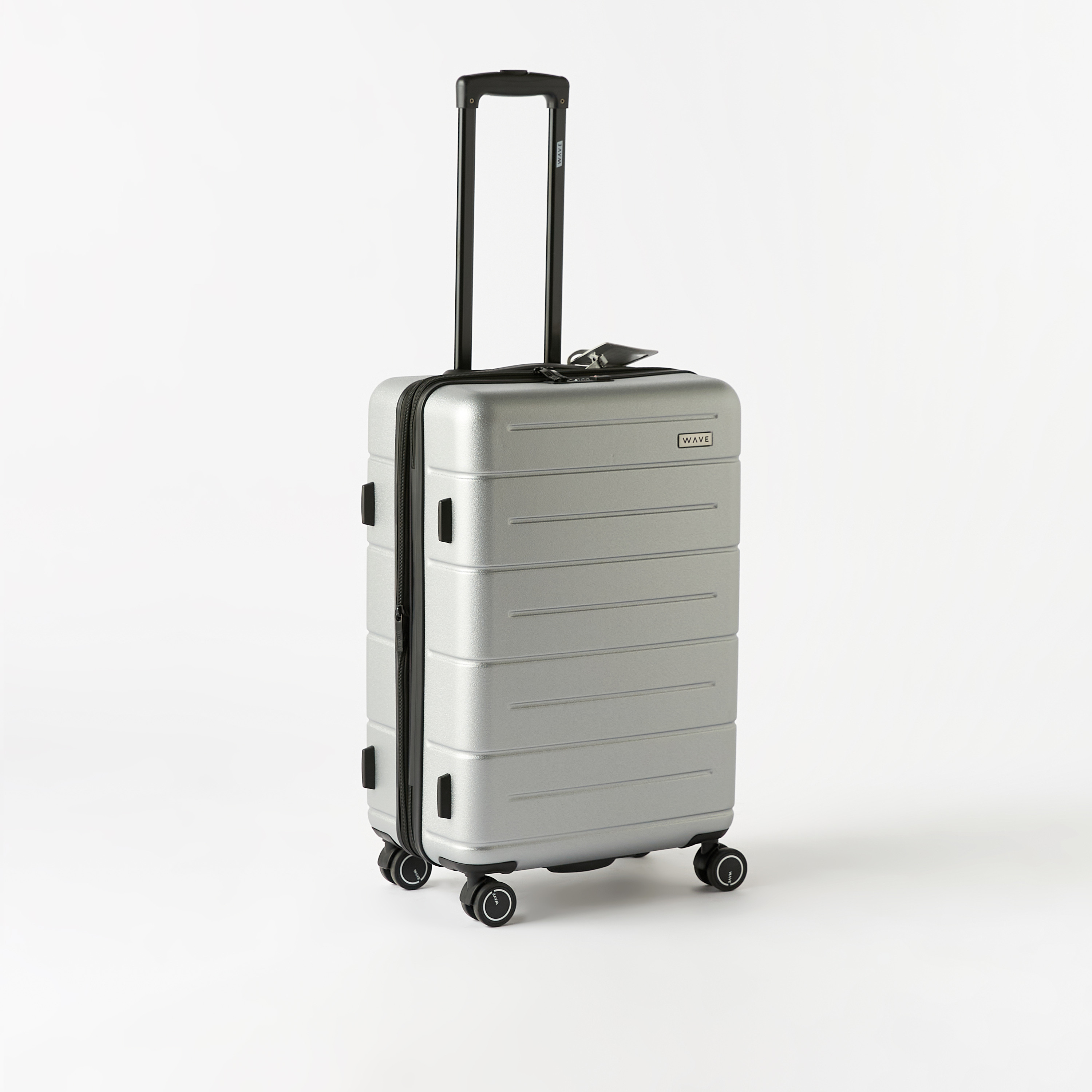 WAVE Textured Hardcase Luggage Trolley with Retractable Handle - 24 inches Check-in Bag-travel-luggagesandbags-luggage-image-1