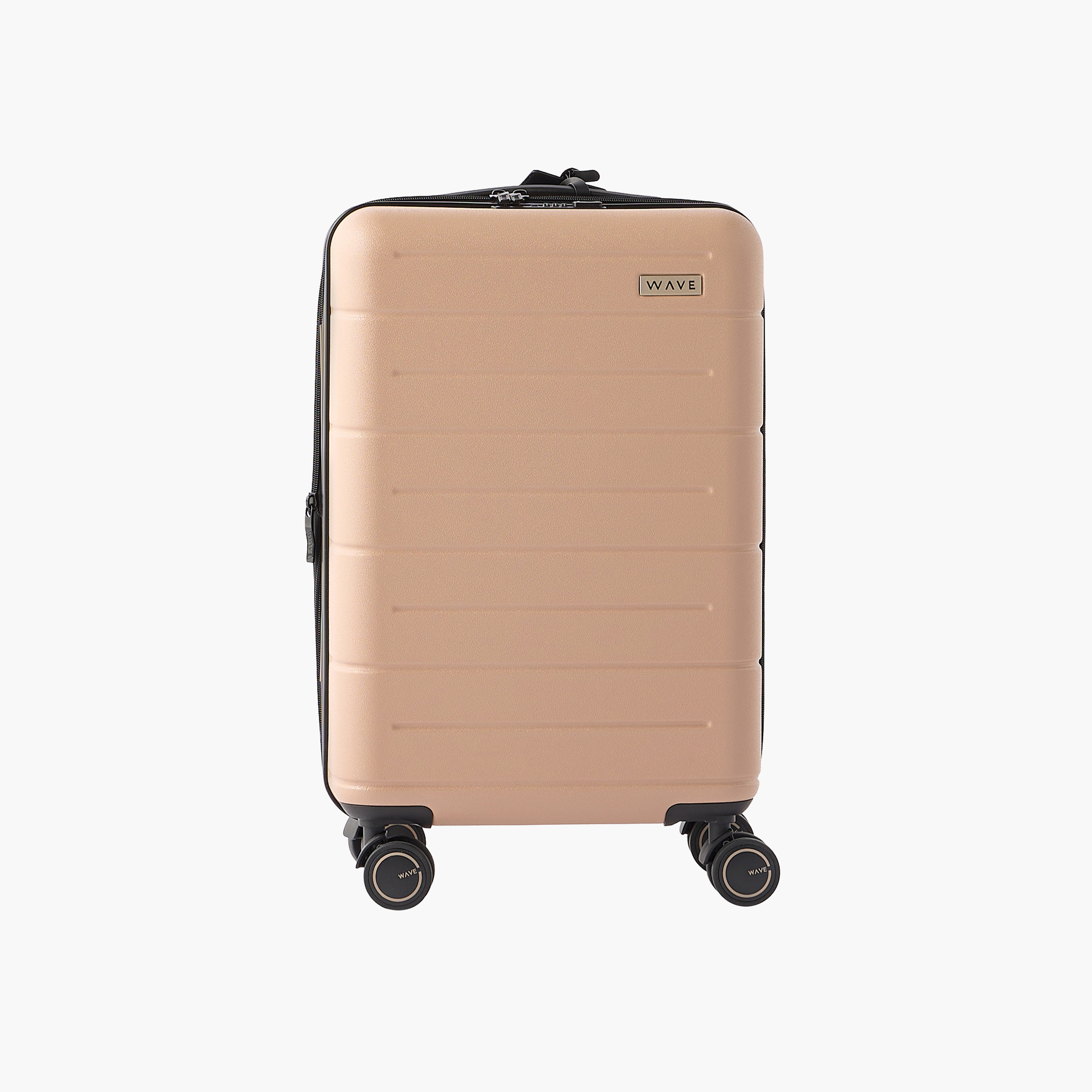 WAVE Textured Hardcase Luggage Trolley with Retractable Handle - 20 inches Cabin Bag-travel-luggagesandbags-luggage-image-2