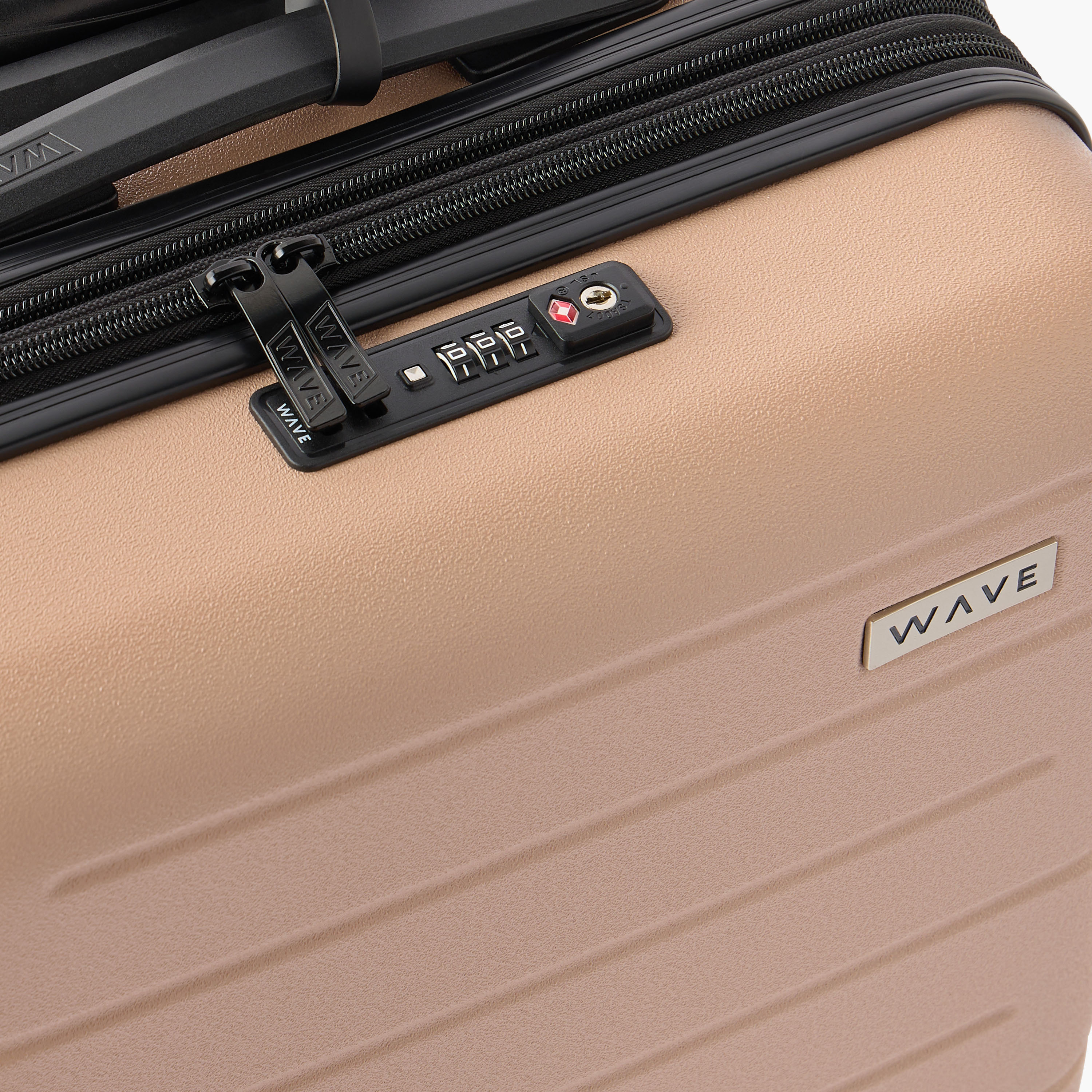 WAVE Textured Hardcase Luggage Trolley with Retractable Handle - 20 inches Cabin Bag-travel-luggagesandbags-luggage-image-4