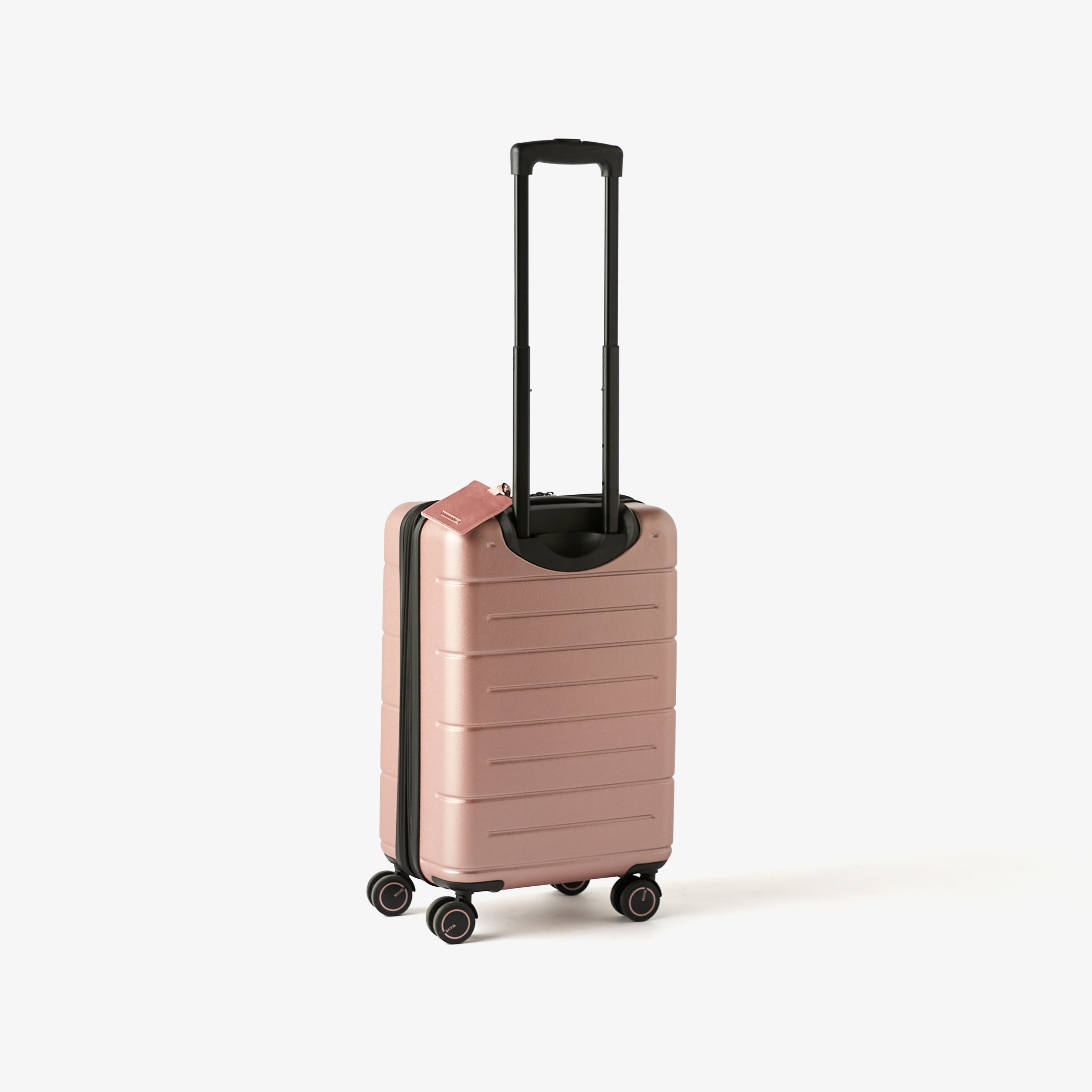 WAVE Textured Hardcase Luggage Trolley with Retractable Handle - 20 inches Cabin Bag-travel-luggagesandbags-luggage-image-4