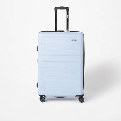 WAVE Textured Hardcase Trolley Bag with Retractable Handle and Wheels-Luggage-image-0