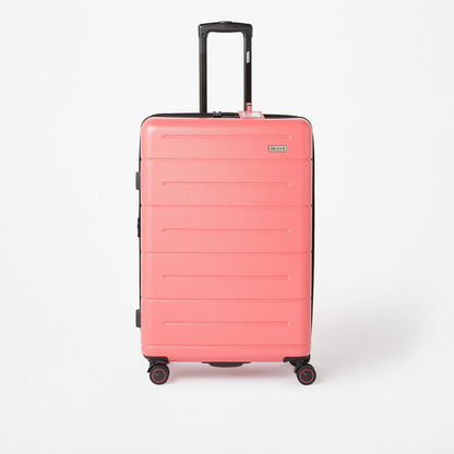 WAVE Textured Hardcase Trolley Bag with Retractable Handle and Wheels-Luggage-image-0