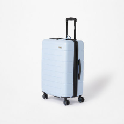 WAVE Textured Hardcase Trolley Bag with Retractable Handle and Wheels-Luggage-image-1