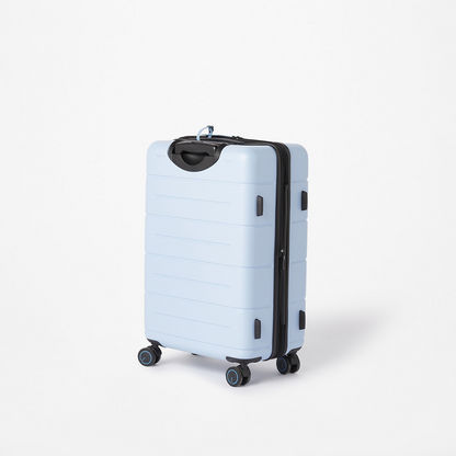 WAVE Textured Hardcase Trolley Bag with Retractable Handle and Wheels-Luggage-image-2