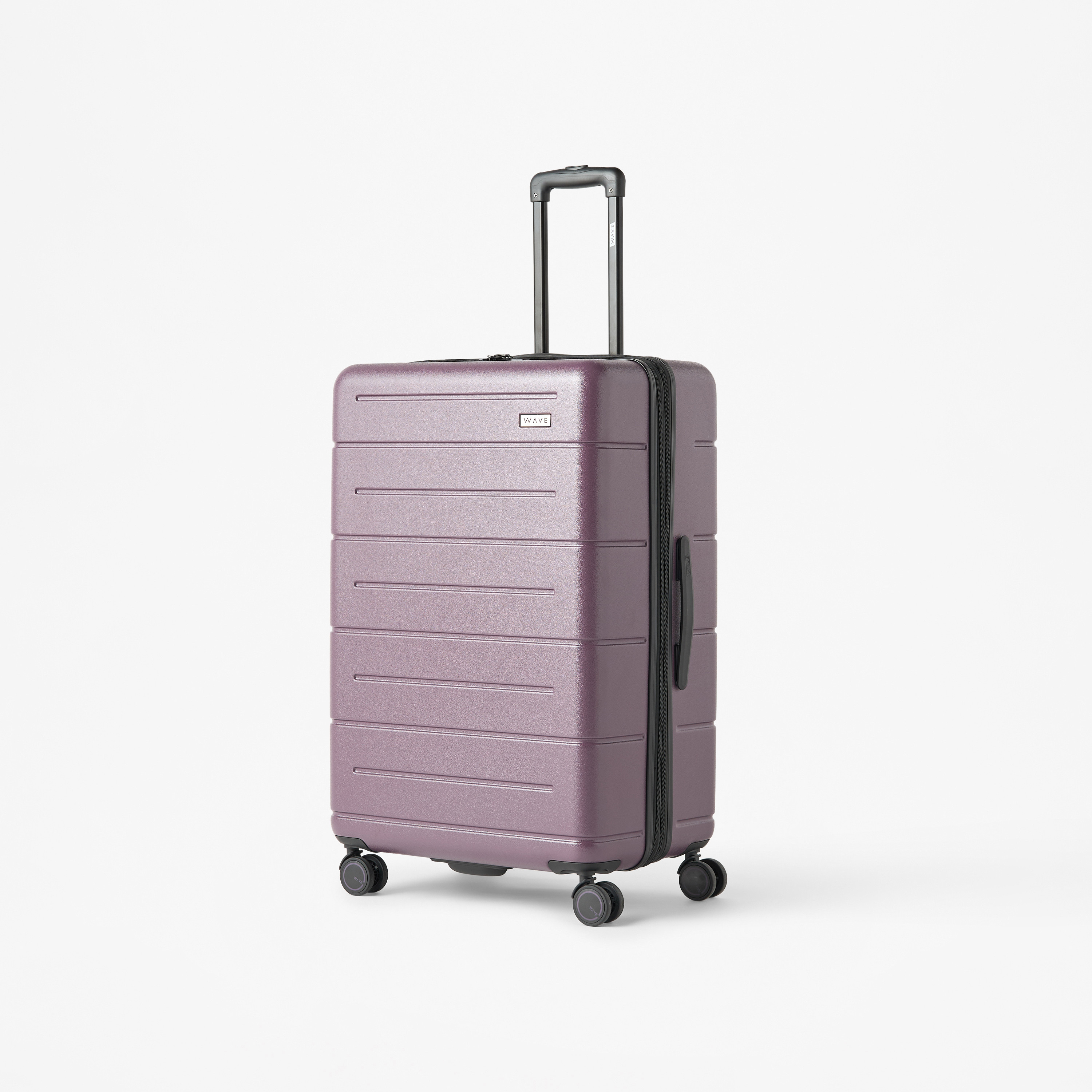 WAVE Textured Hardcase Luggage Trolley Bag with Retractable Handle-travel-luggagesandbags-luggage-image-2