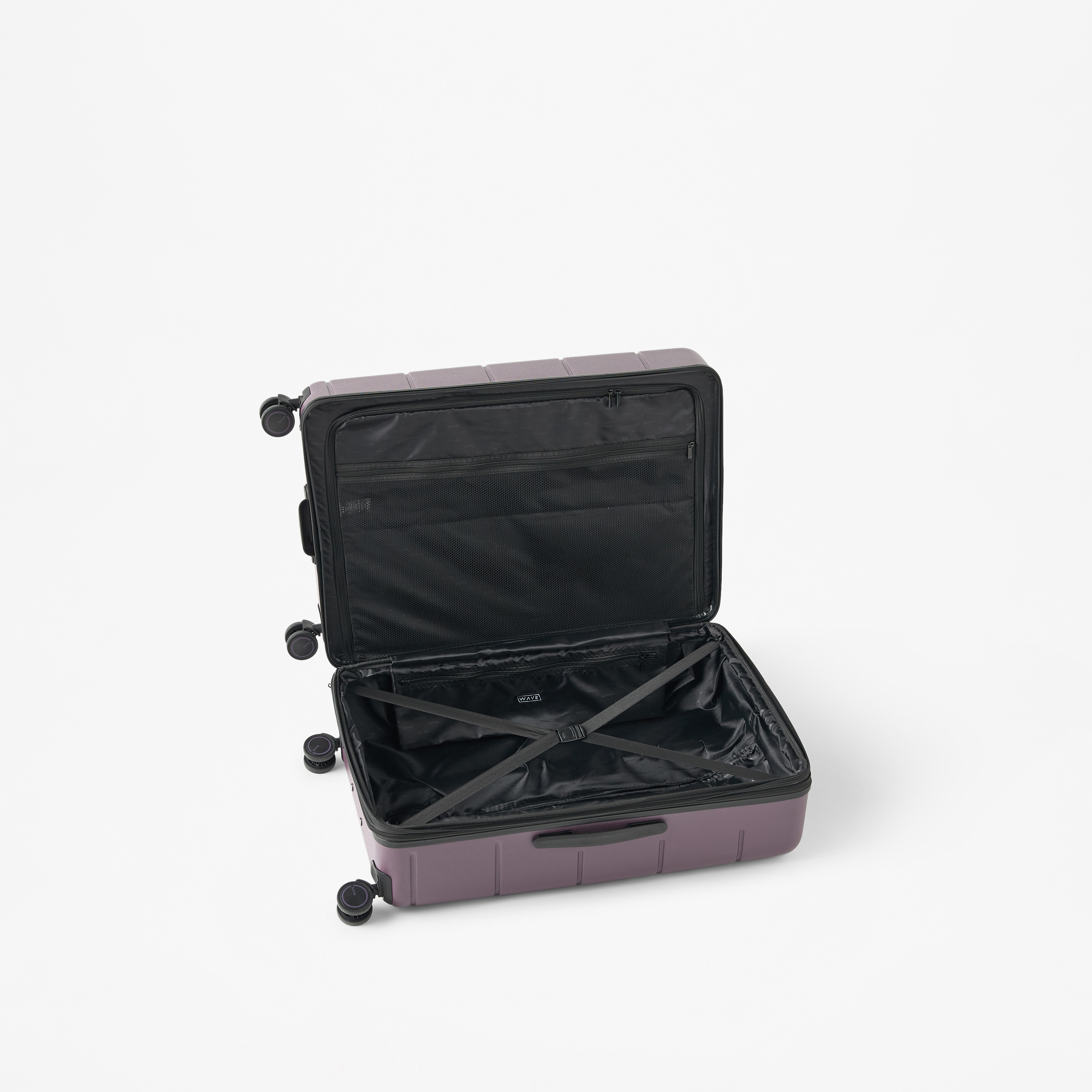 WAVE Textured Hardcase Luggage Trolley Bag with Retractable Handle-travel-luggagesandbags-luggage-image-5