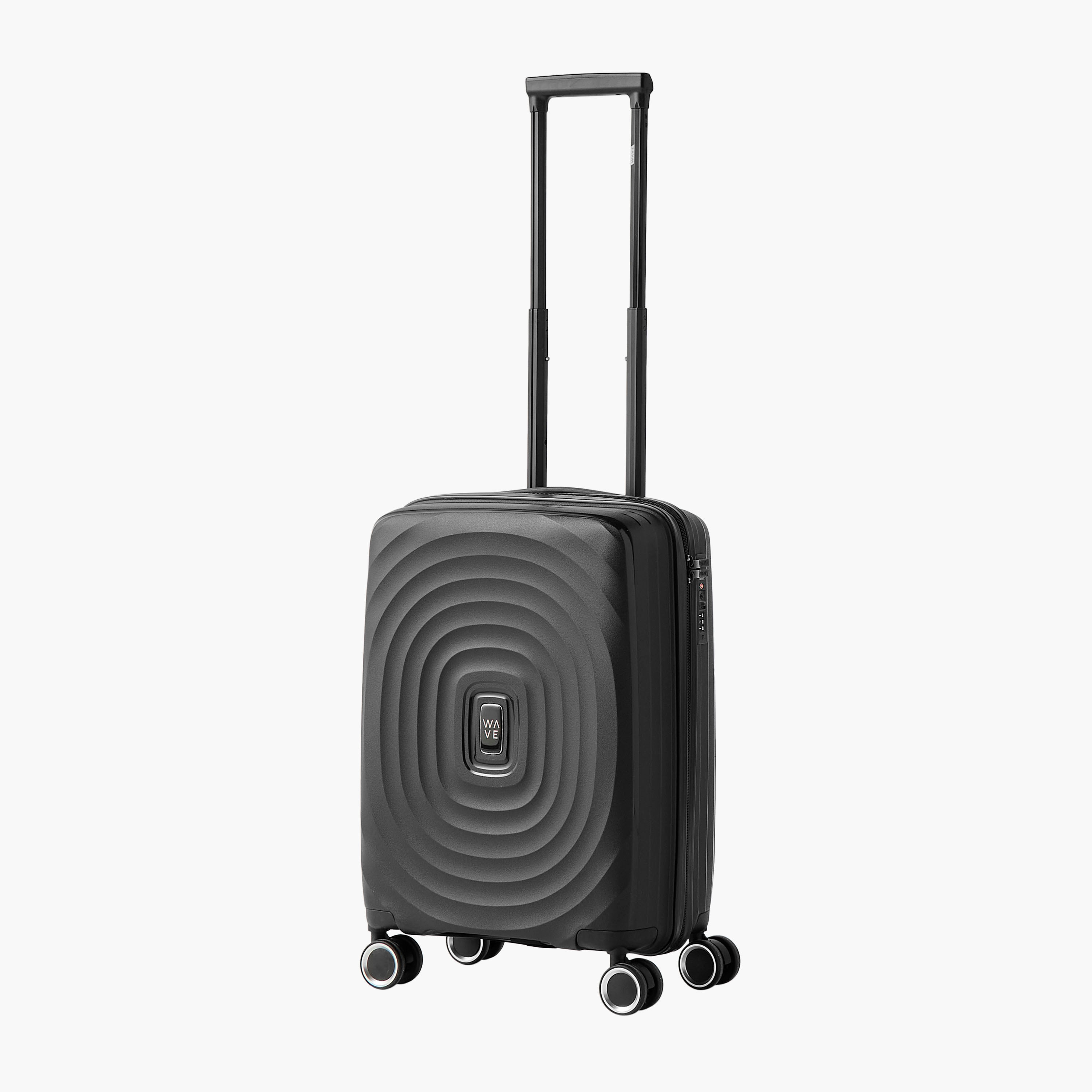 WAVE Textured Hardcase Trolley Bag with Retractable Handle - 20 Inches Check-in Bag-travel-luggagesandbags-luggage-image-2