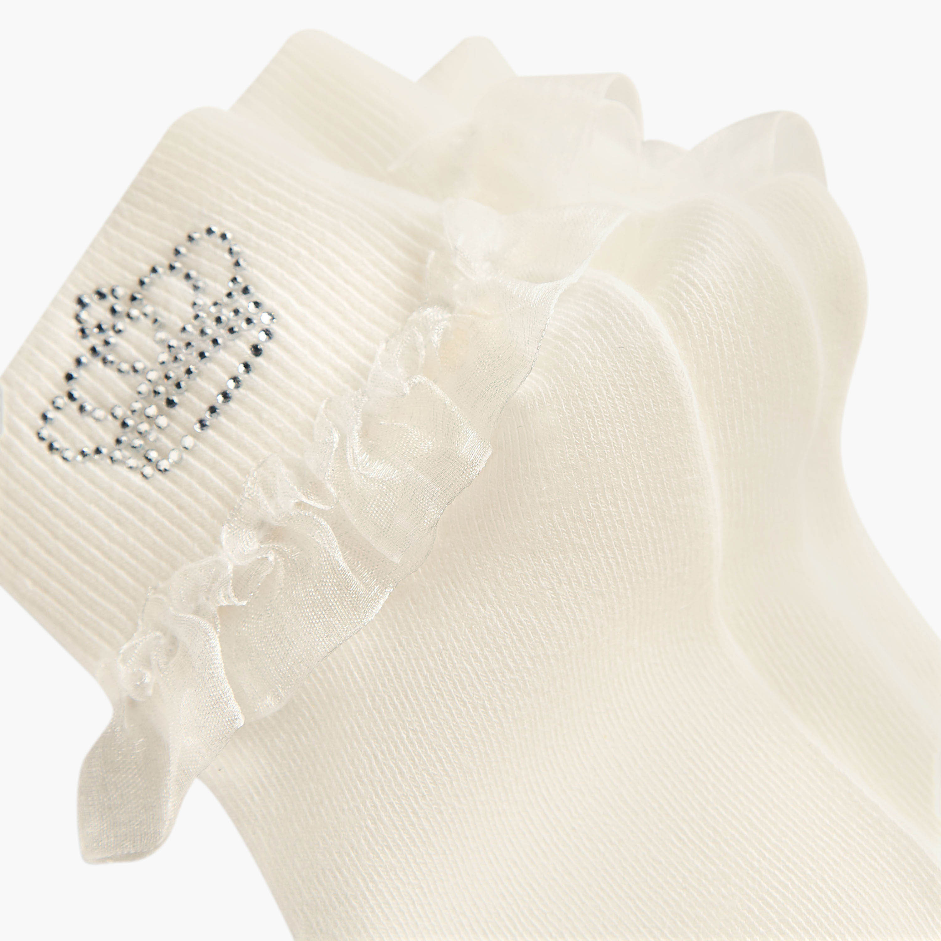Pack of 3 Celeste Girls Socks with Frill Detail-girls-accessories-socks-image-5