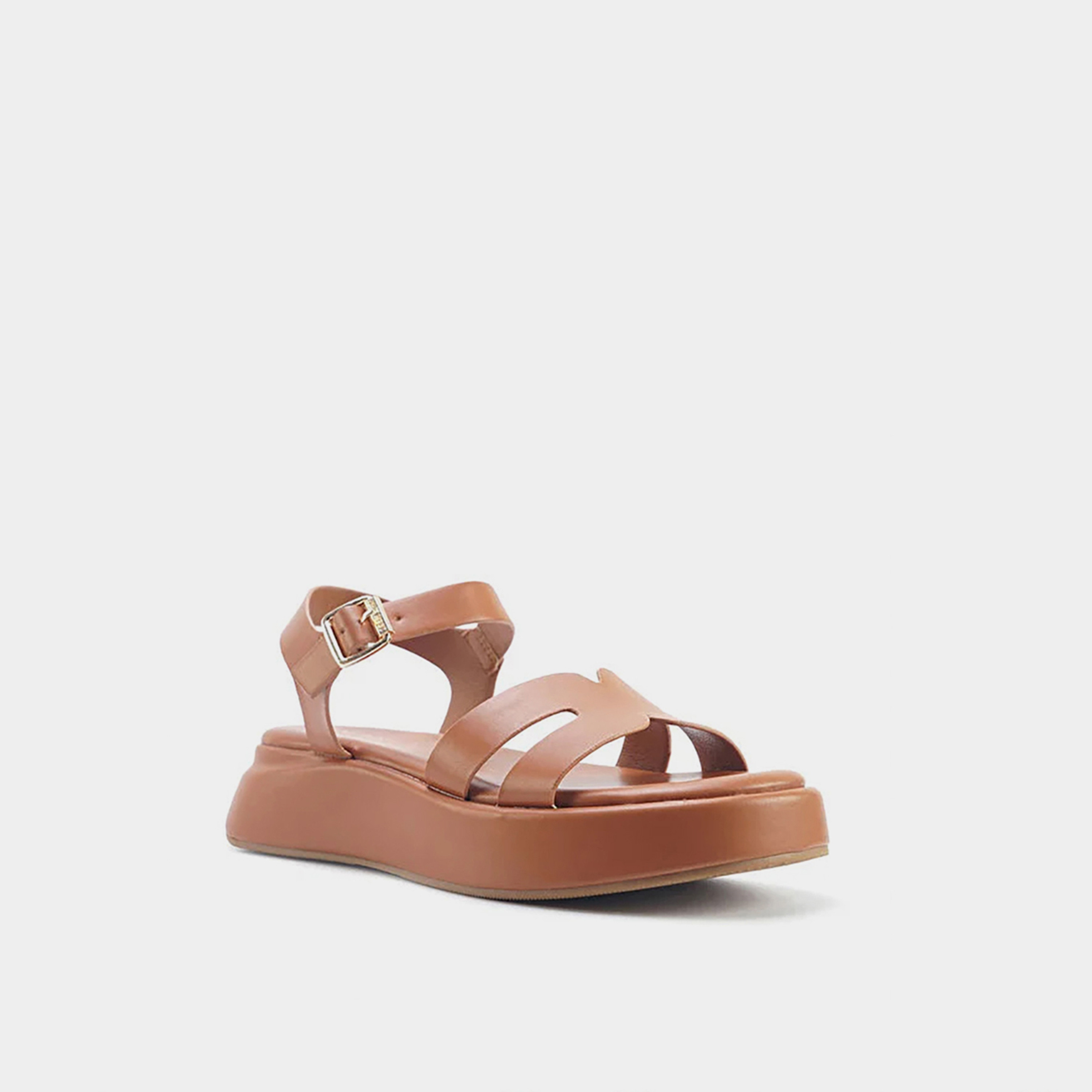 ناين ويست - حذاء مسطح بكعب عالٍ وحزام إبزيم للنساء | VELART-5FX-women-shoes-sandals-heeled-image-1