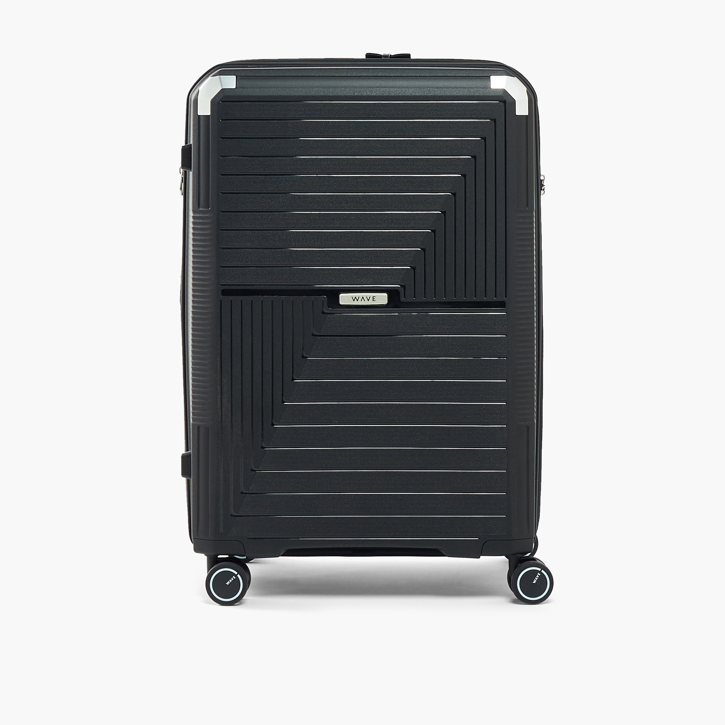 WAVE Textured Hardcase Luggage Trolley with Retractable Handle - 28 inches Check-In Bag-travel-luggagesandbags-luggage-image-2