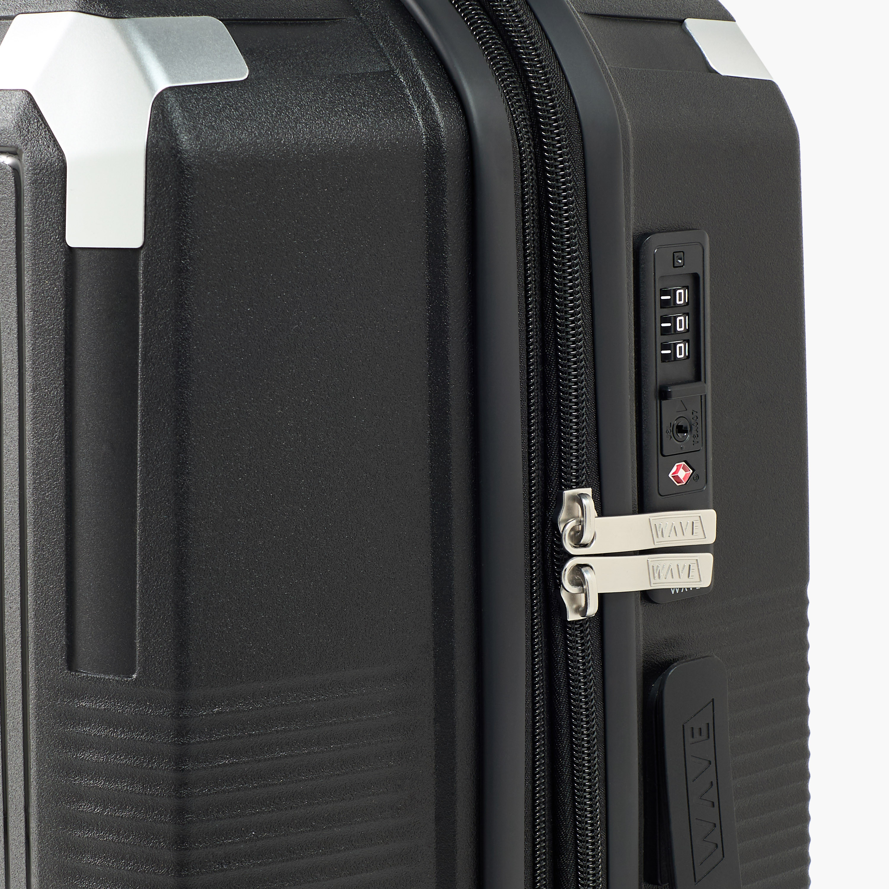 WAVE Textured Hardcase Luggage Trolley with Retractable Handle - 28 inches Check-In Bag-travel-luggagesandbags-luggage-image-4