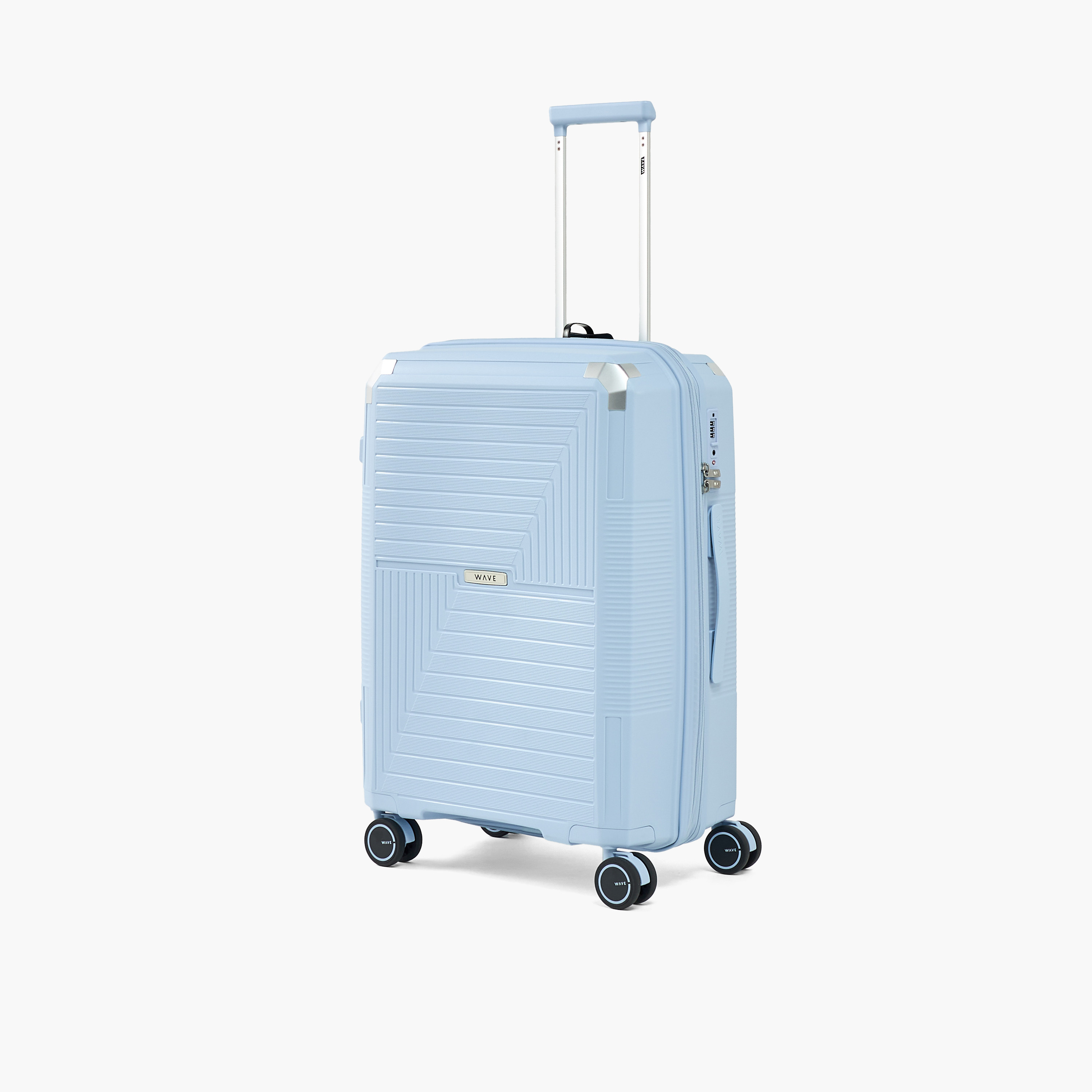 WAVE Textured Hardcase Luggage Trolley with Retractable Handle - 28 inches Check-In Bag-travel-luggagesandbags-luggage-image-1
