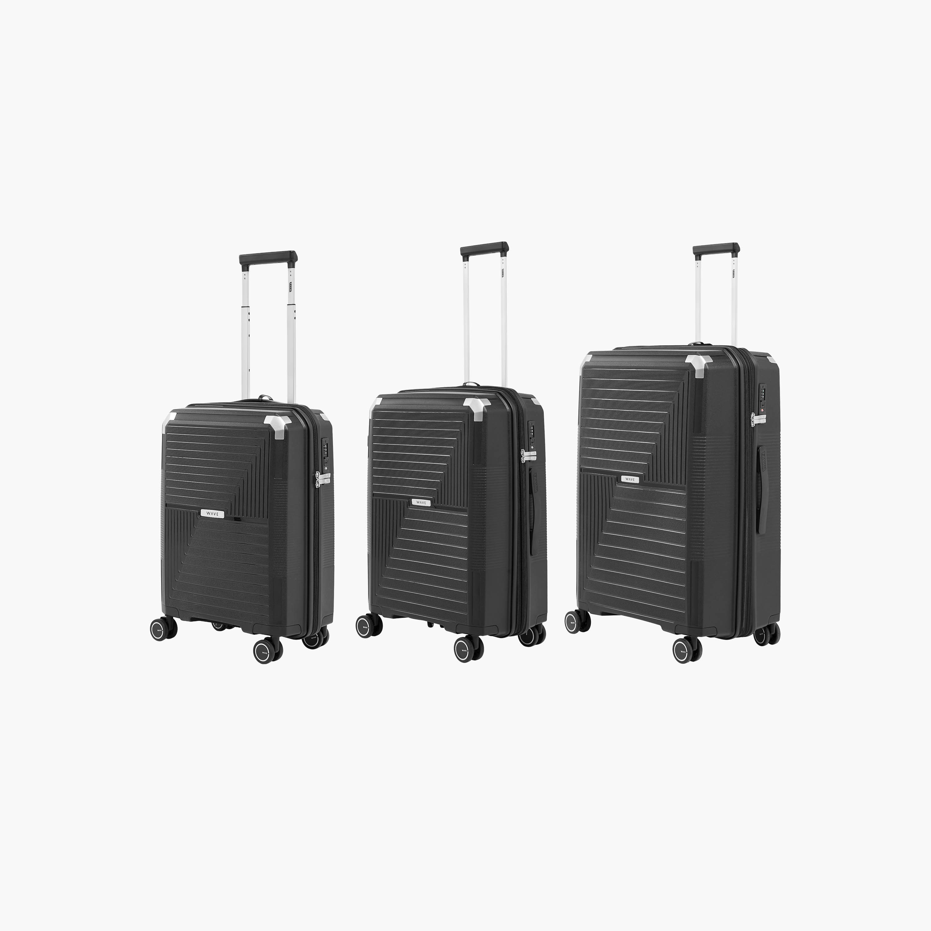 WAVE Textured Hardcase Trolley Bag with Retractable Handle-travel-luggagesandbags-luggage-image-11